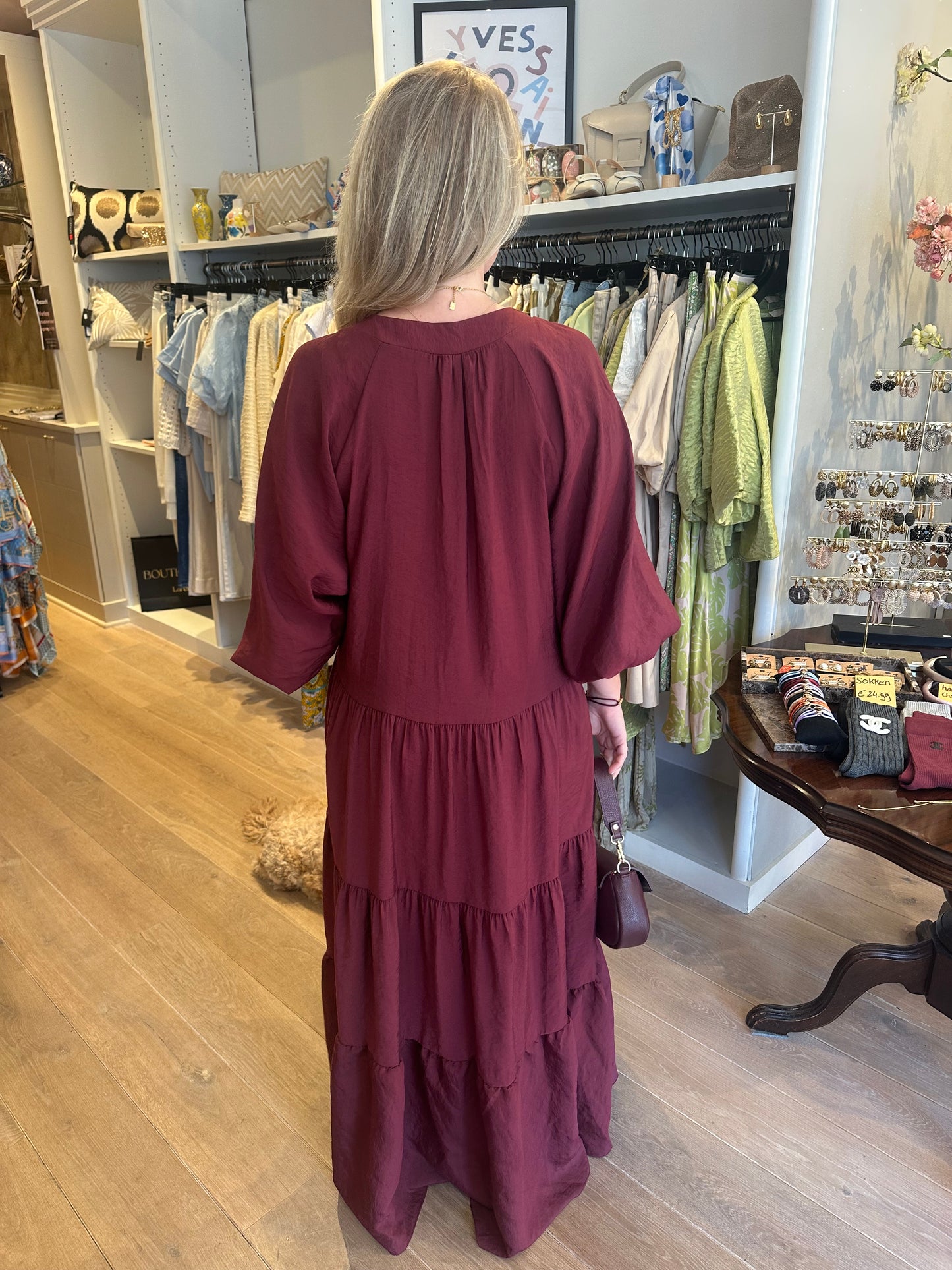 Jurk bordeaux