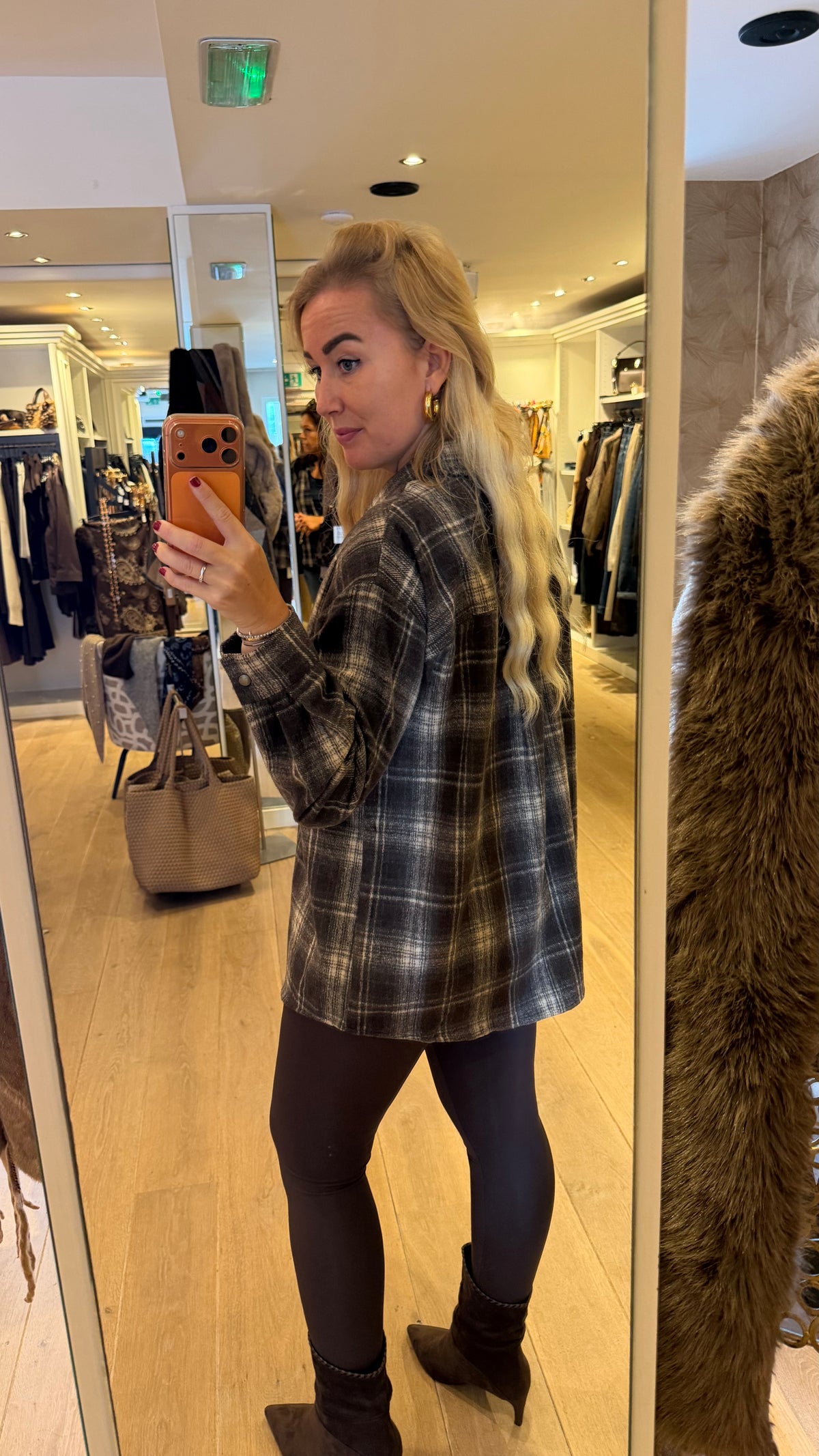 Blouse ruit flanel