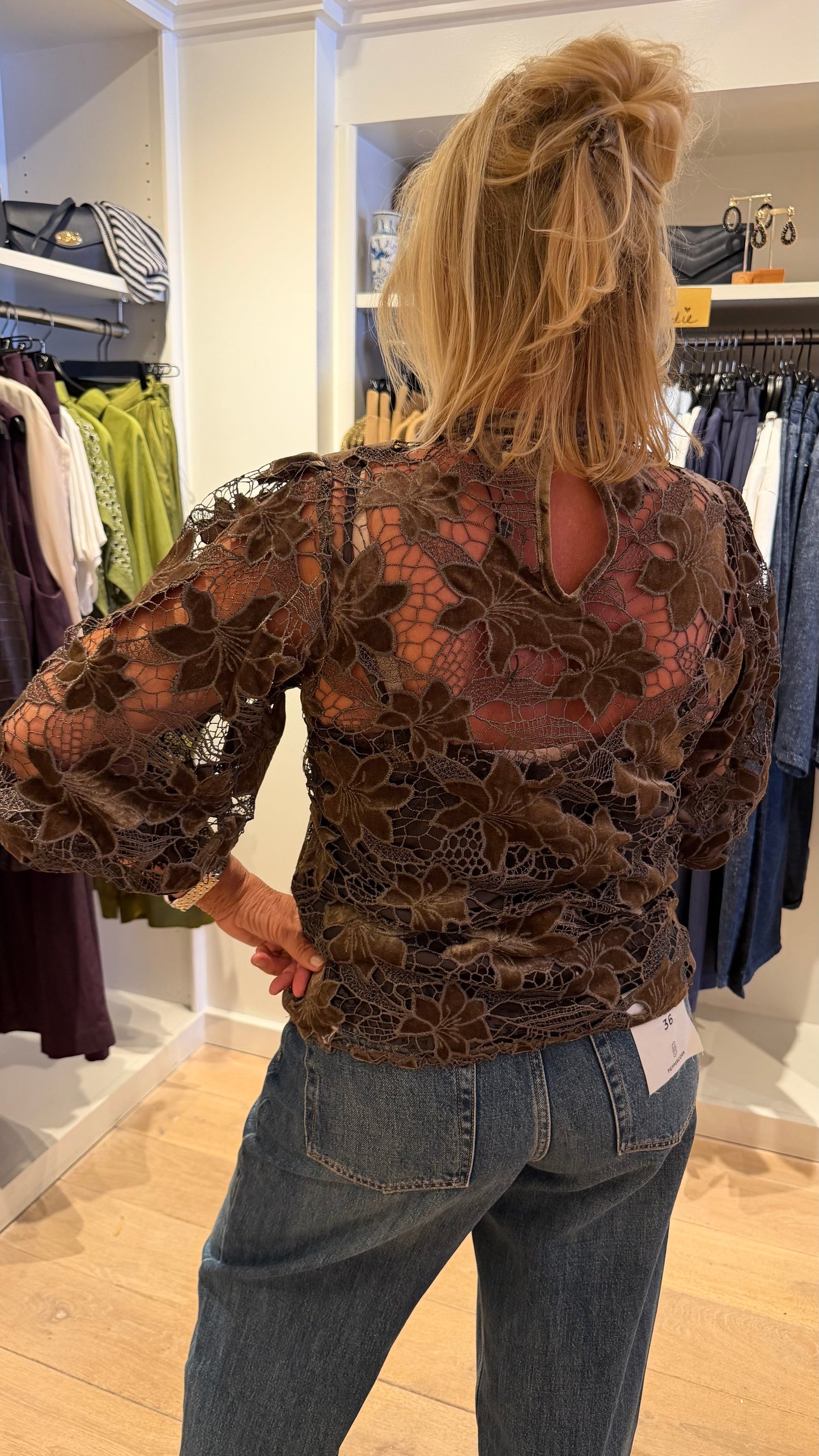 Aaiko blouse shaila velvet