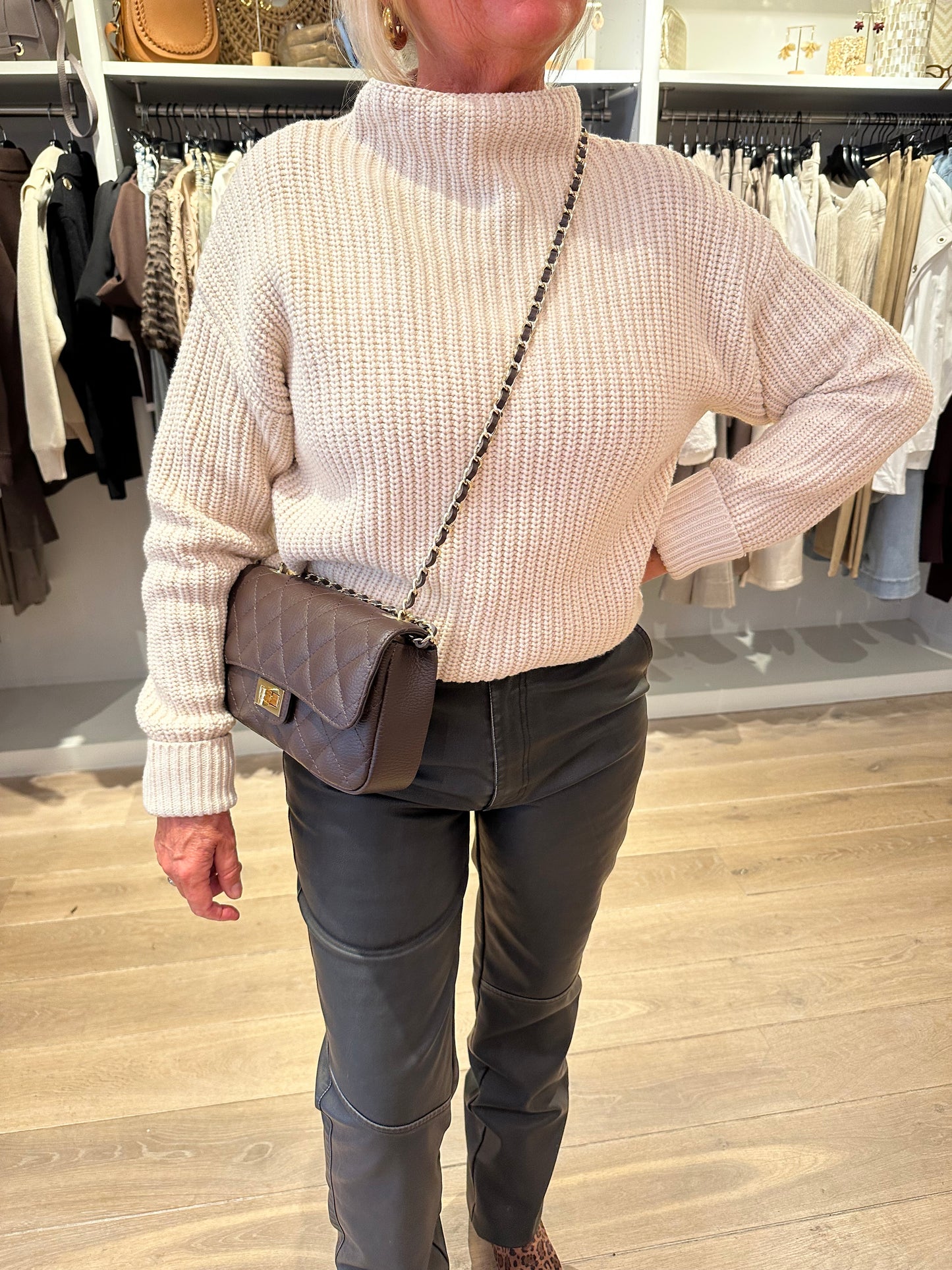 Aaiko jason leather look