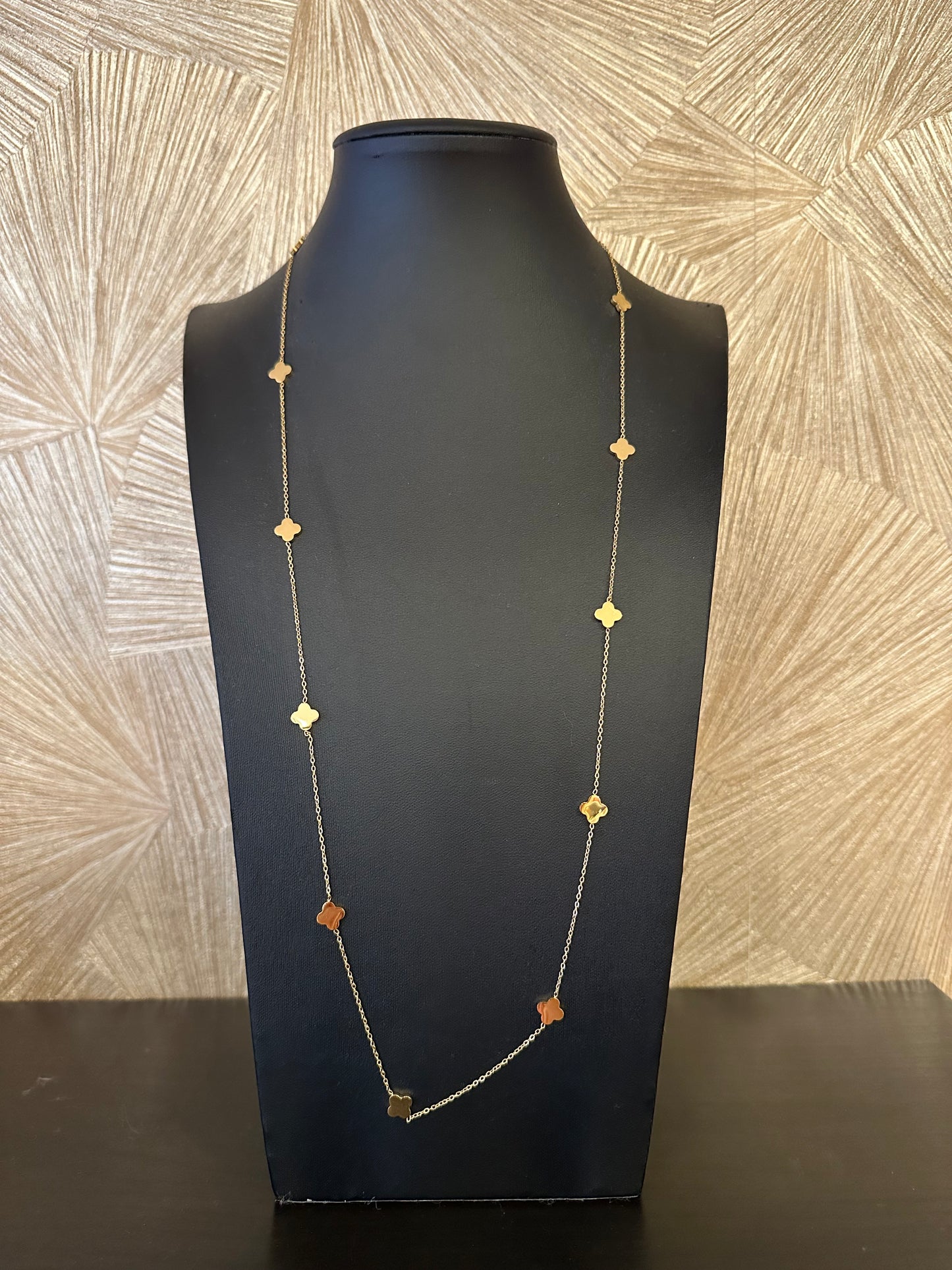 Klaver ketting goud