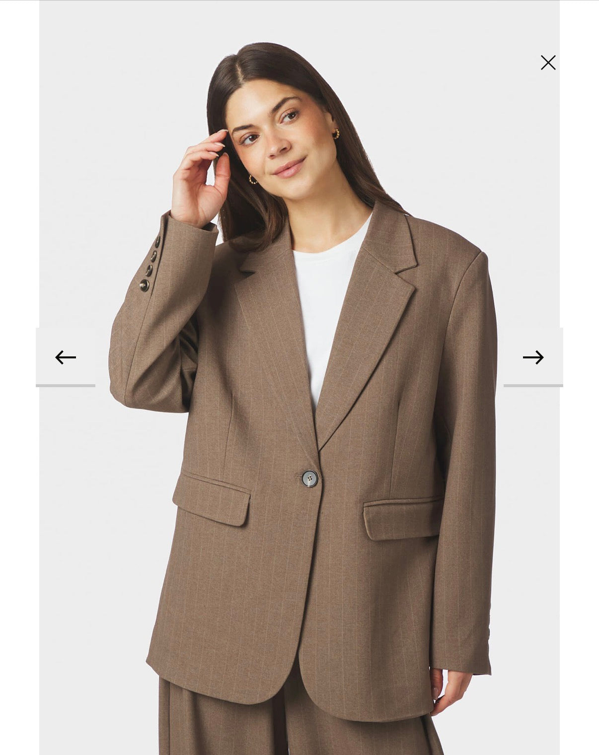 Neo noir blazer Gaby pinstripe