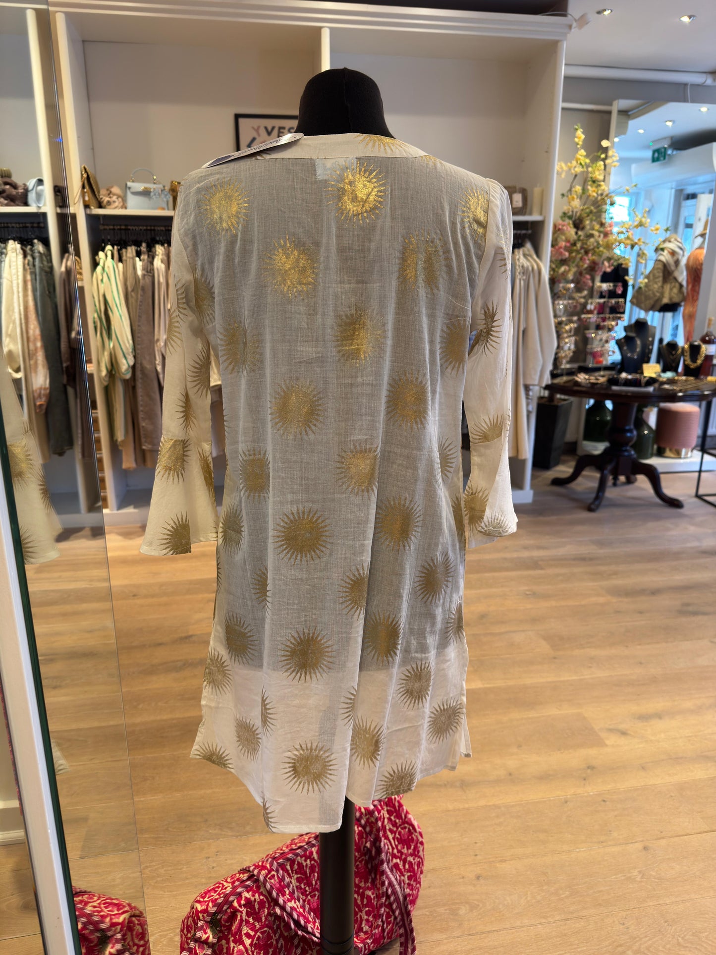Marbella tuniek wit goud
