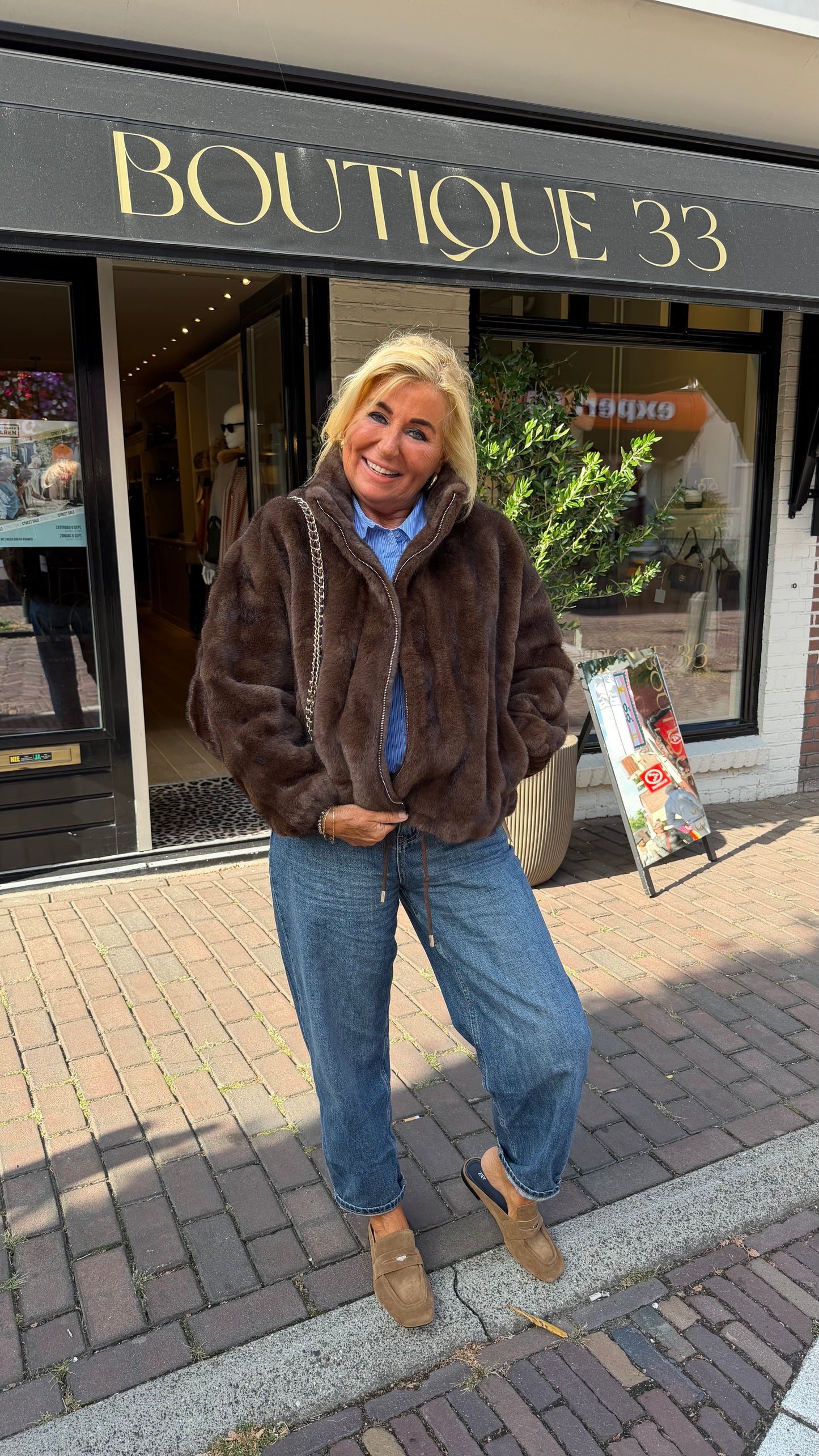 Bomber faux fur