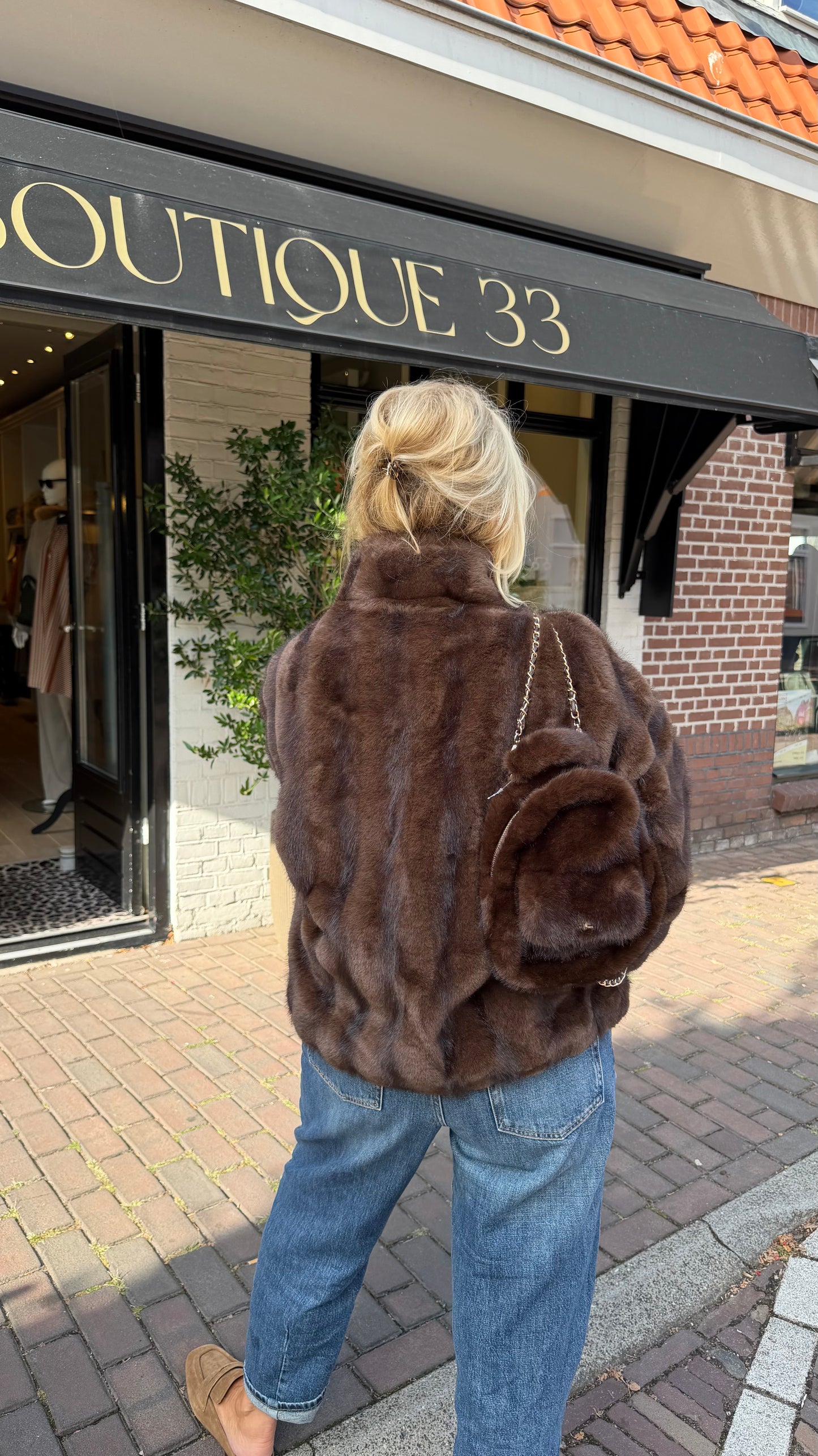 Bomber faux fur