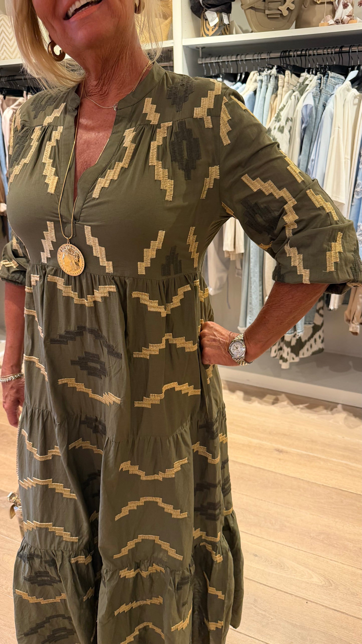 Jurk greek groen