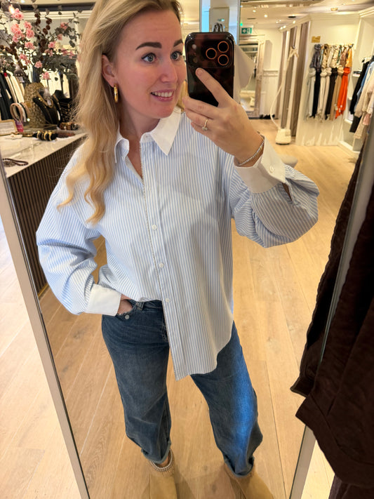 Blouse peppercorn streep