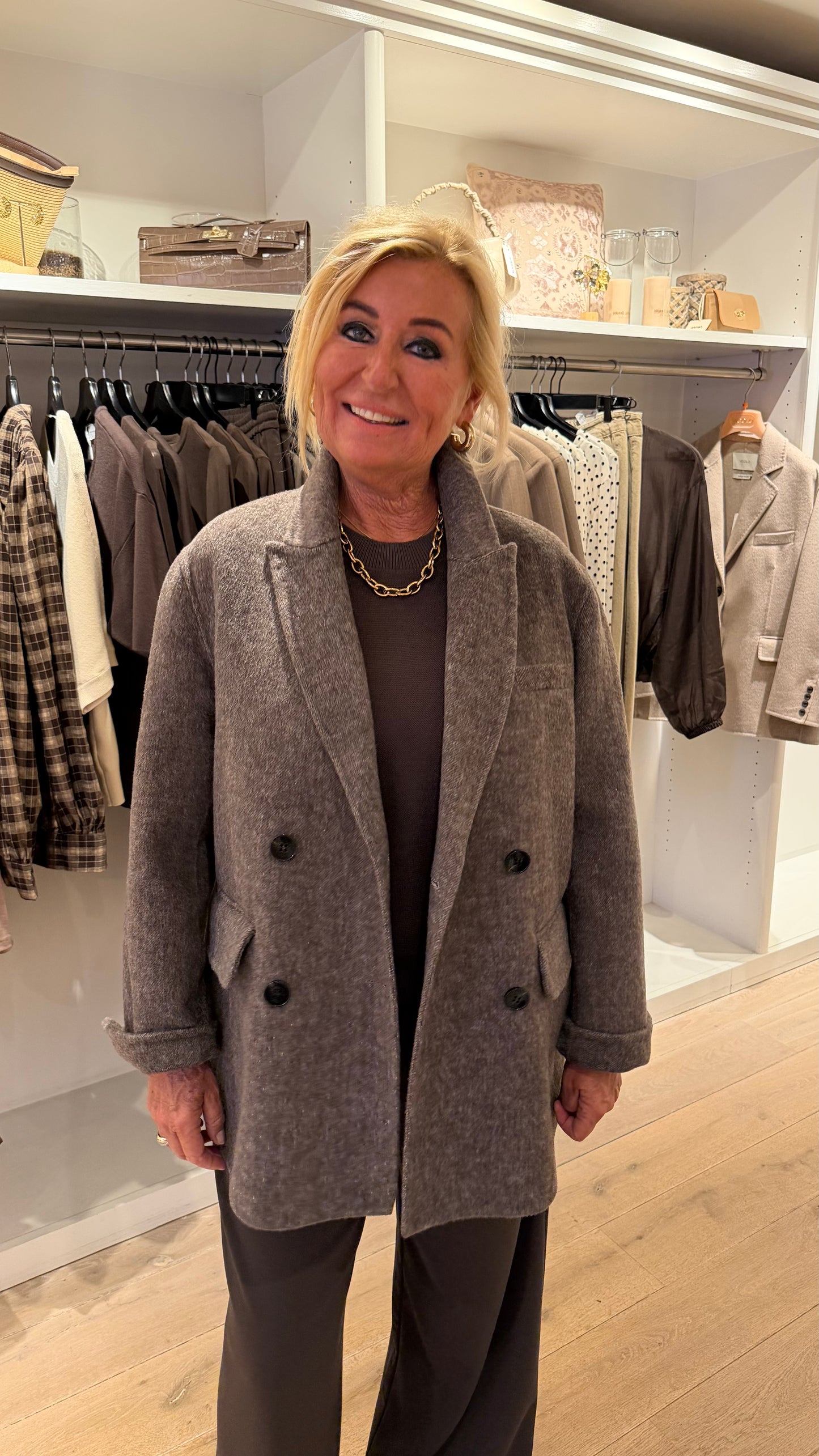 Vicolo blazer jas taupe