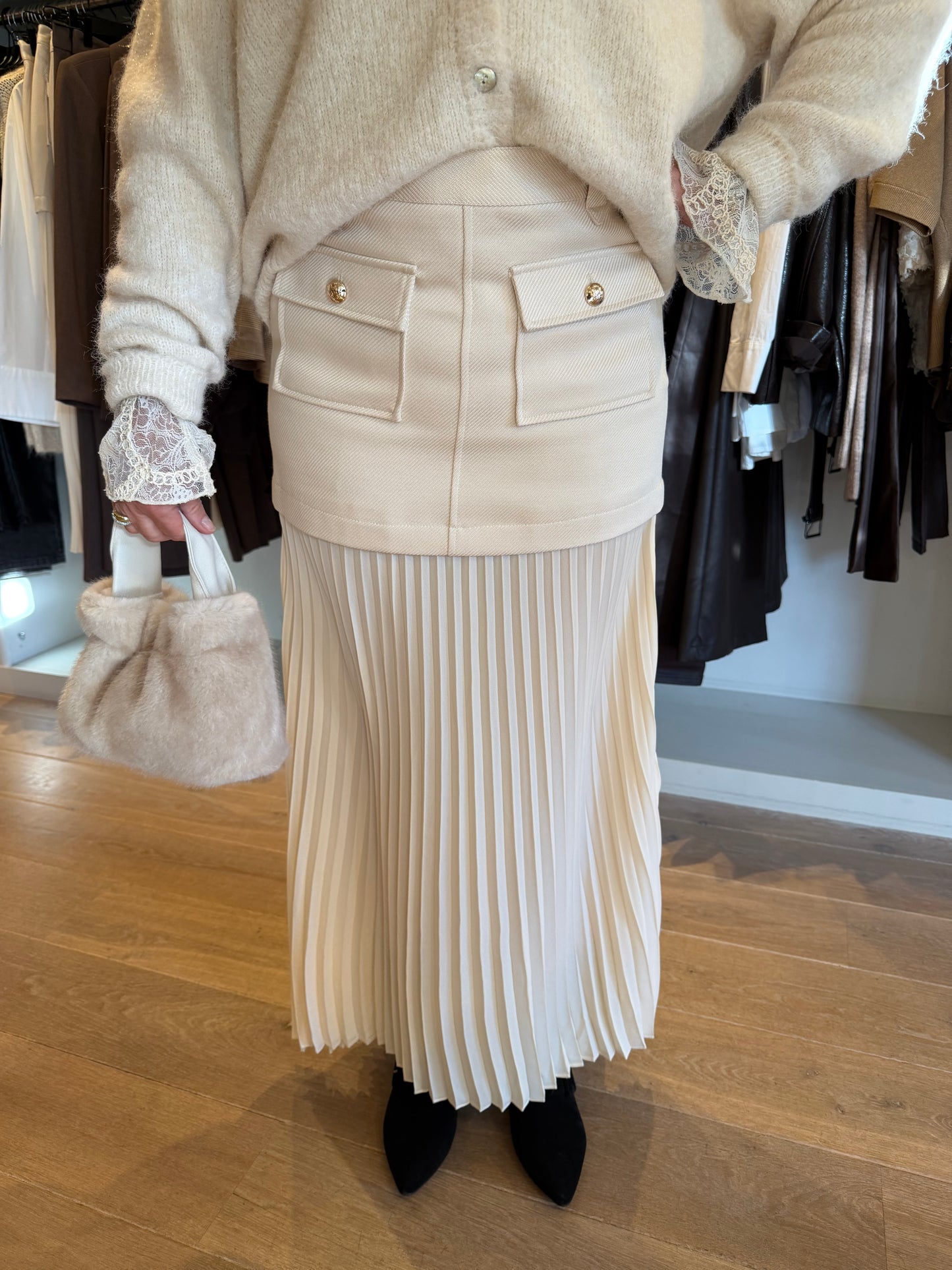 Bruuns bazaar rok shennia creme