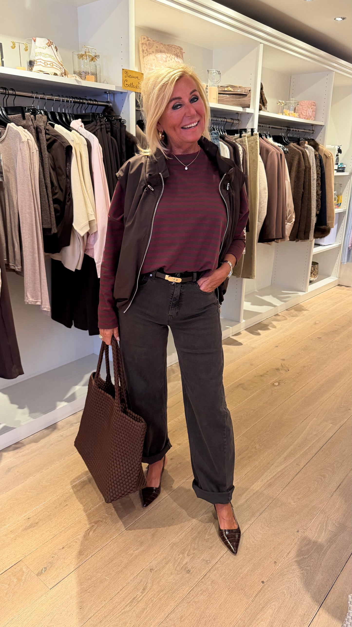 Jeans patty donkerbruin
