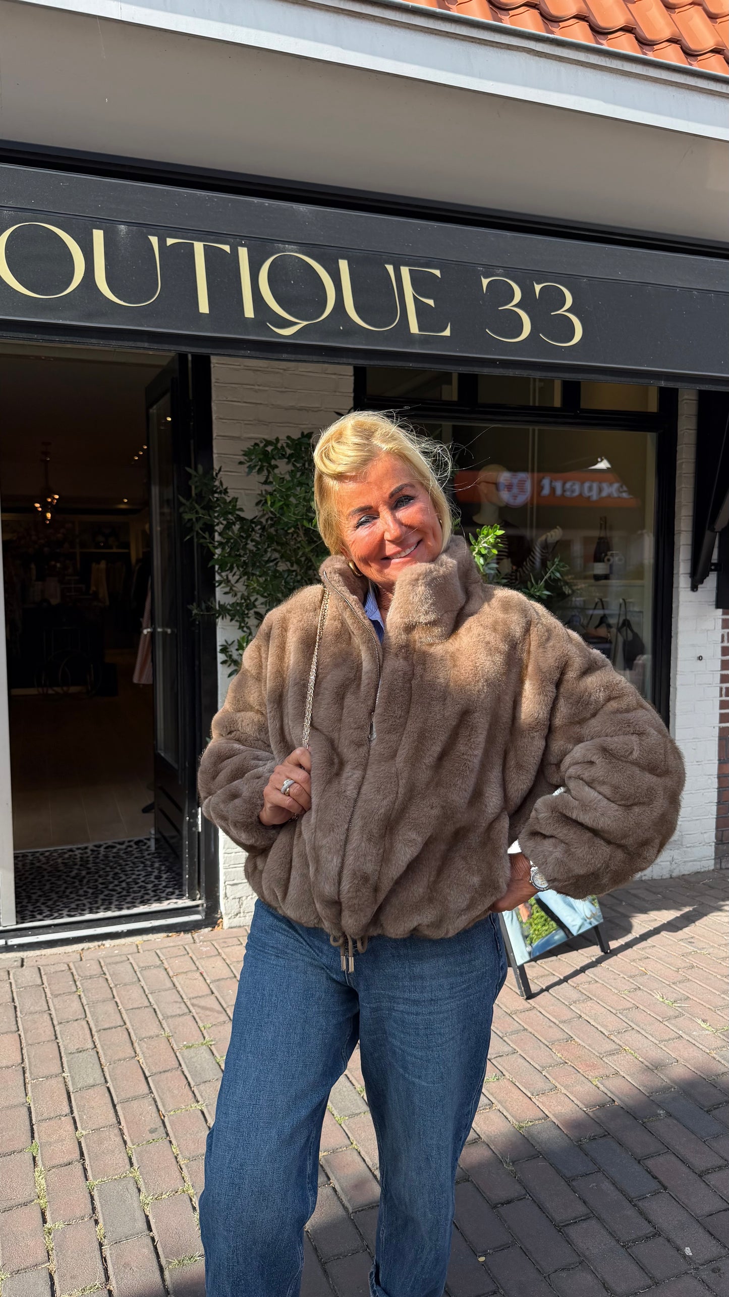 Bomber faux fur