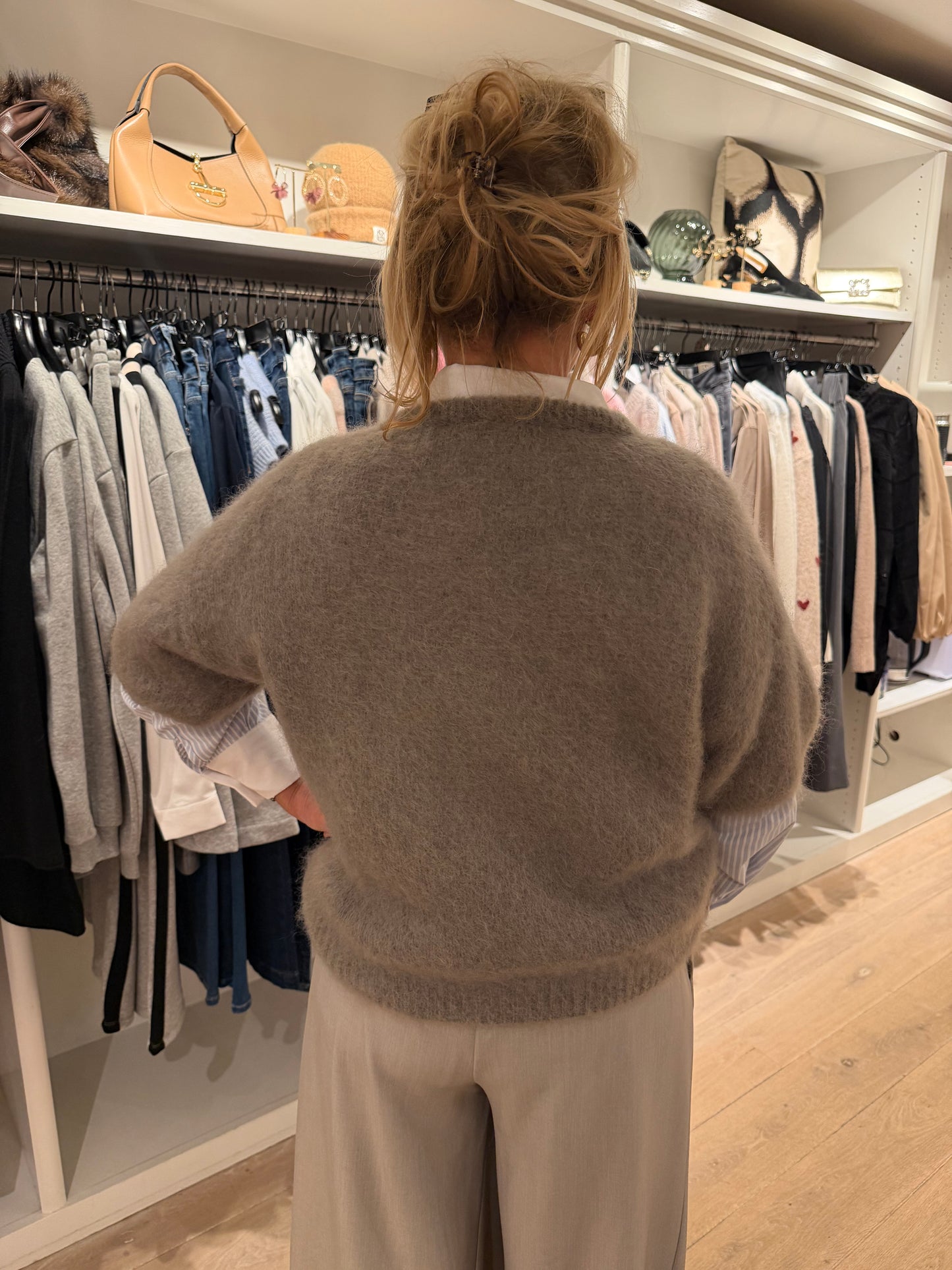 Mohair vestje strass