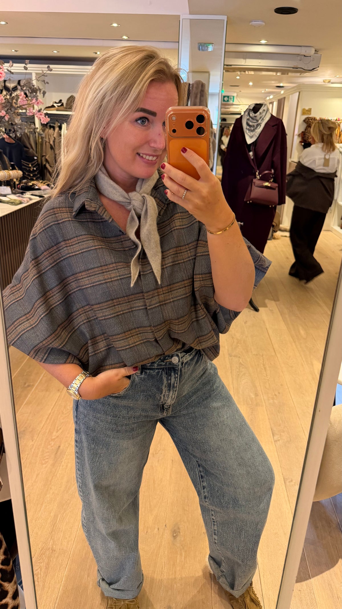 Blouse ruit oliver
