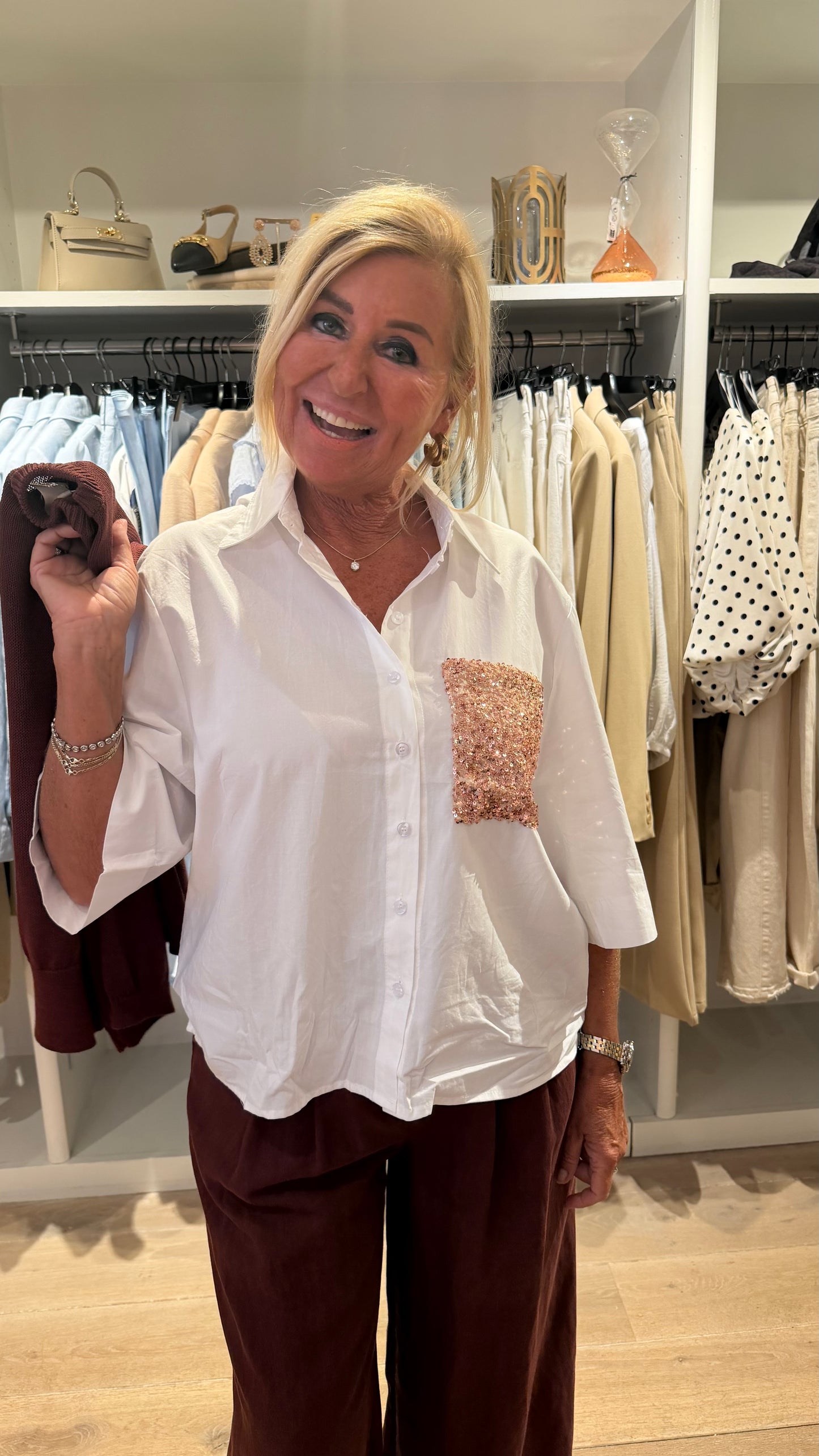 Blouse glitter