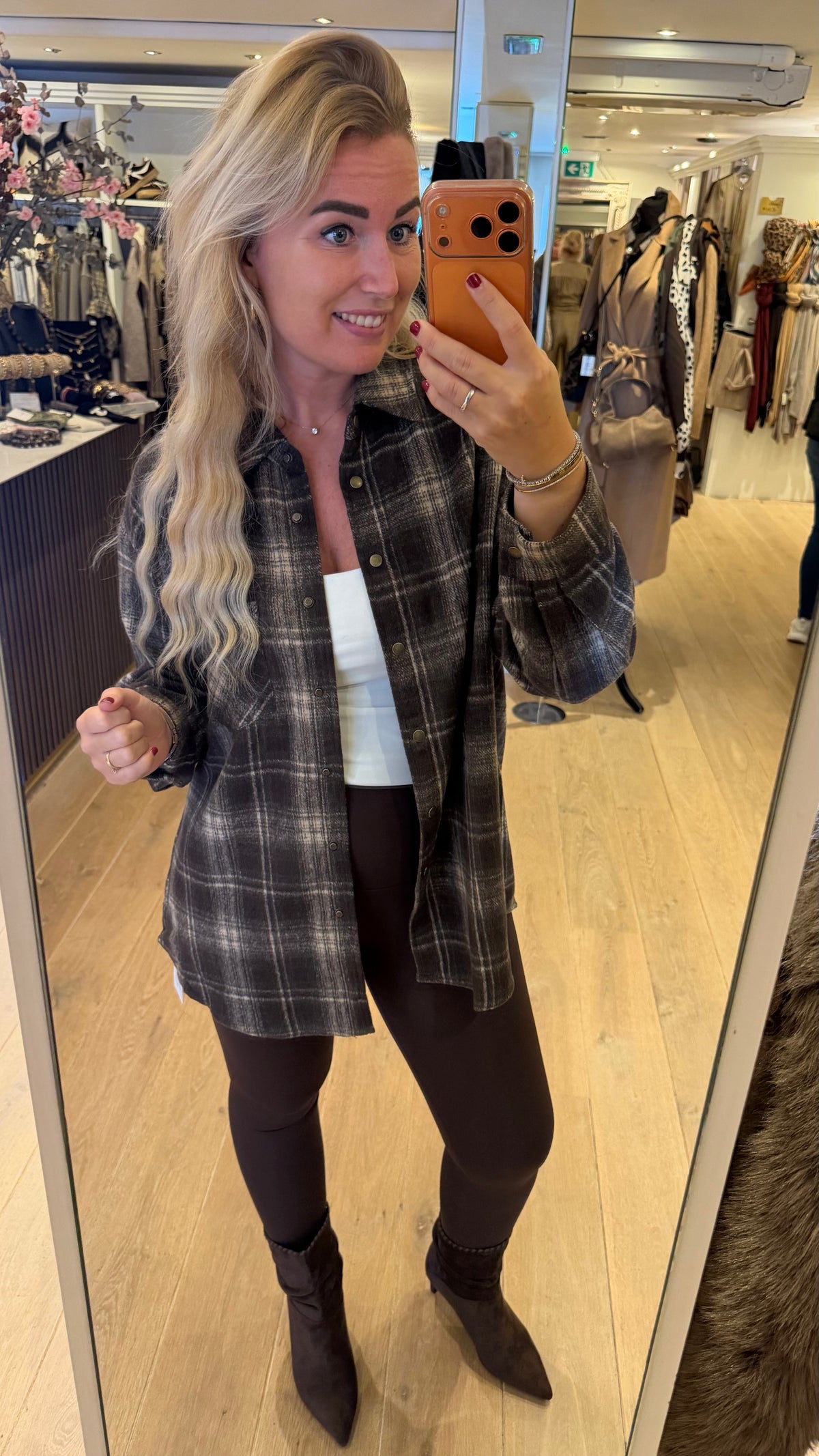 Blouse ruit flanel