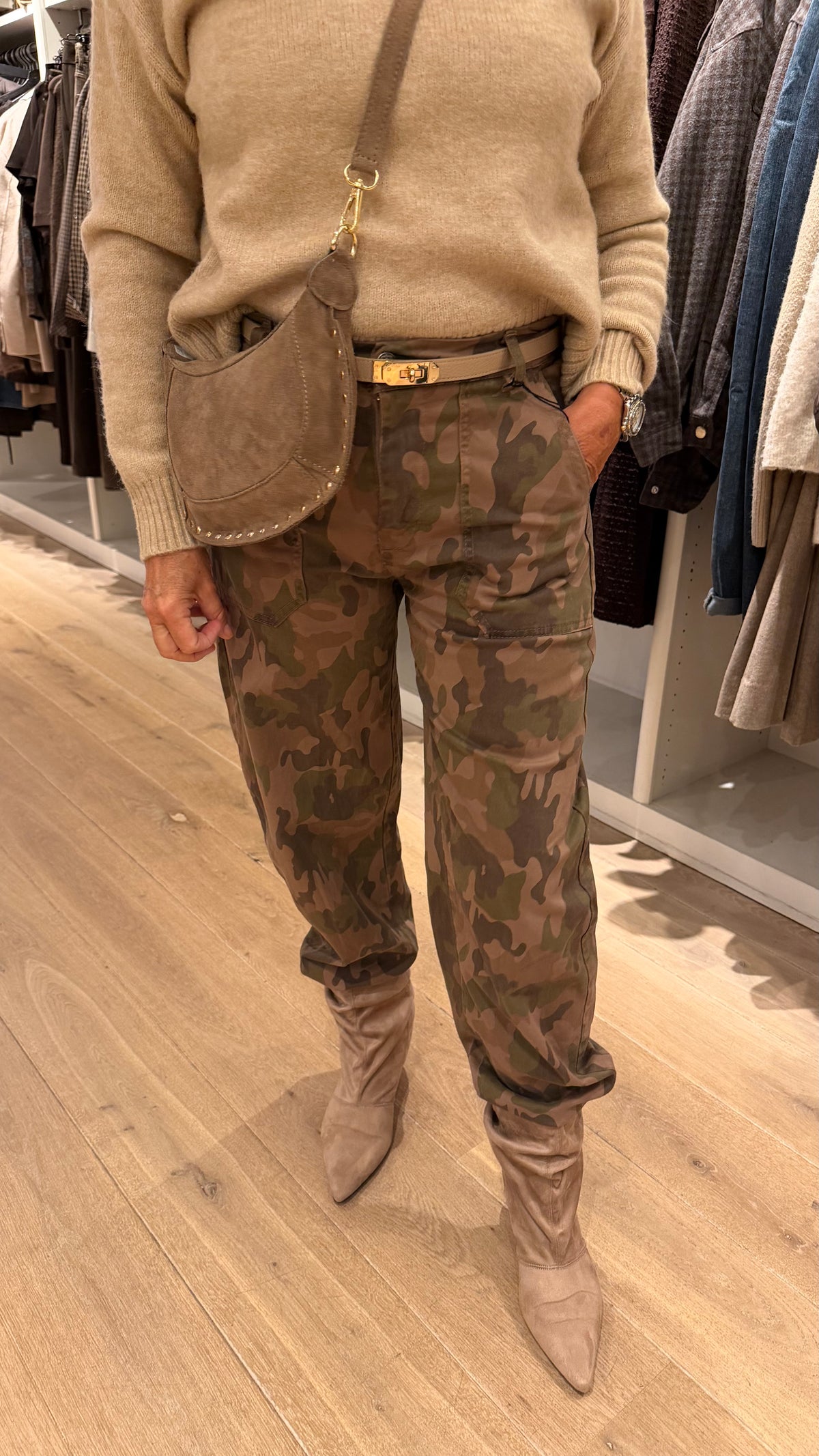Cargo broek roest
