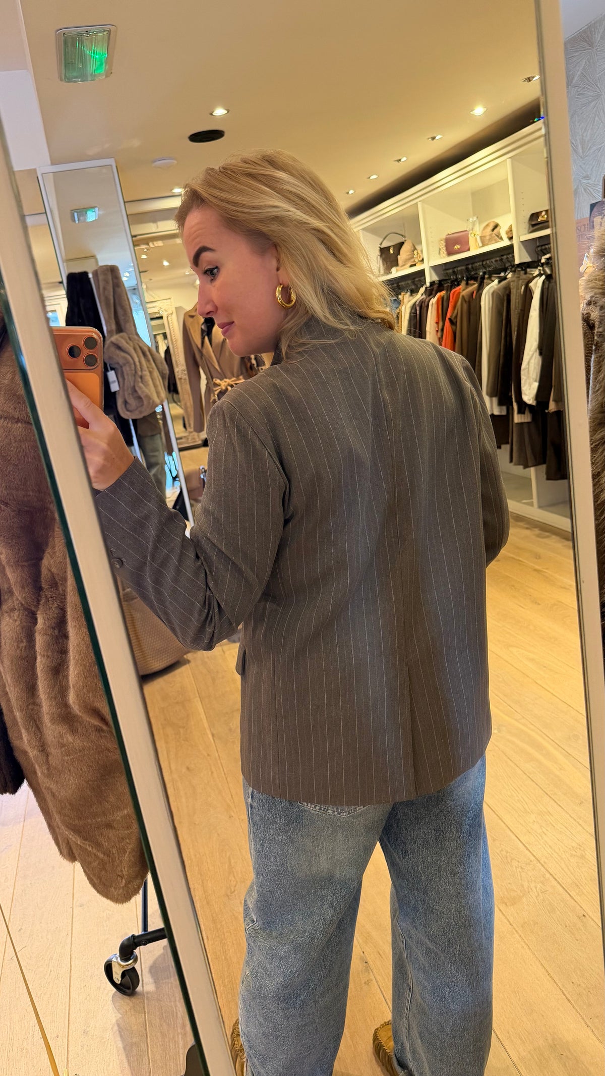 Neo noir nerine pinstripe blazer