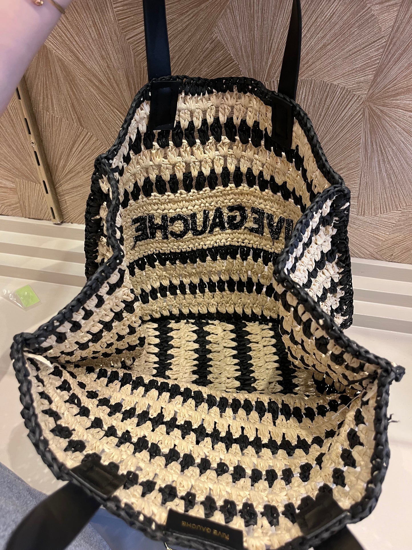 Tas zwart wit rive gauxche