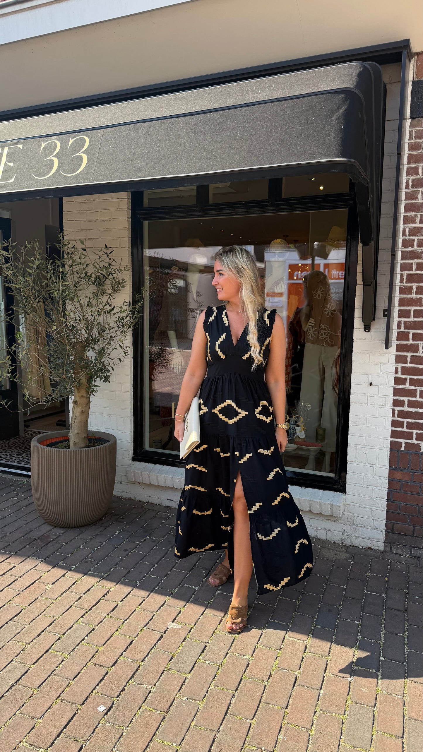 Jurk zwart greek