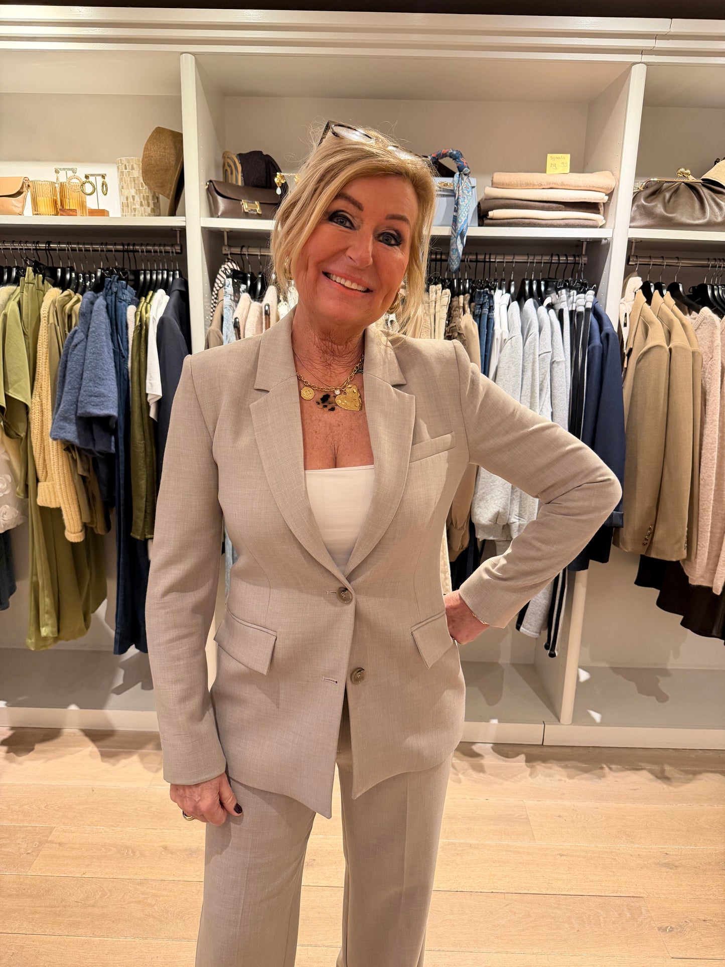 Selected blazer taupe