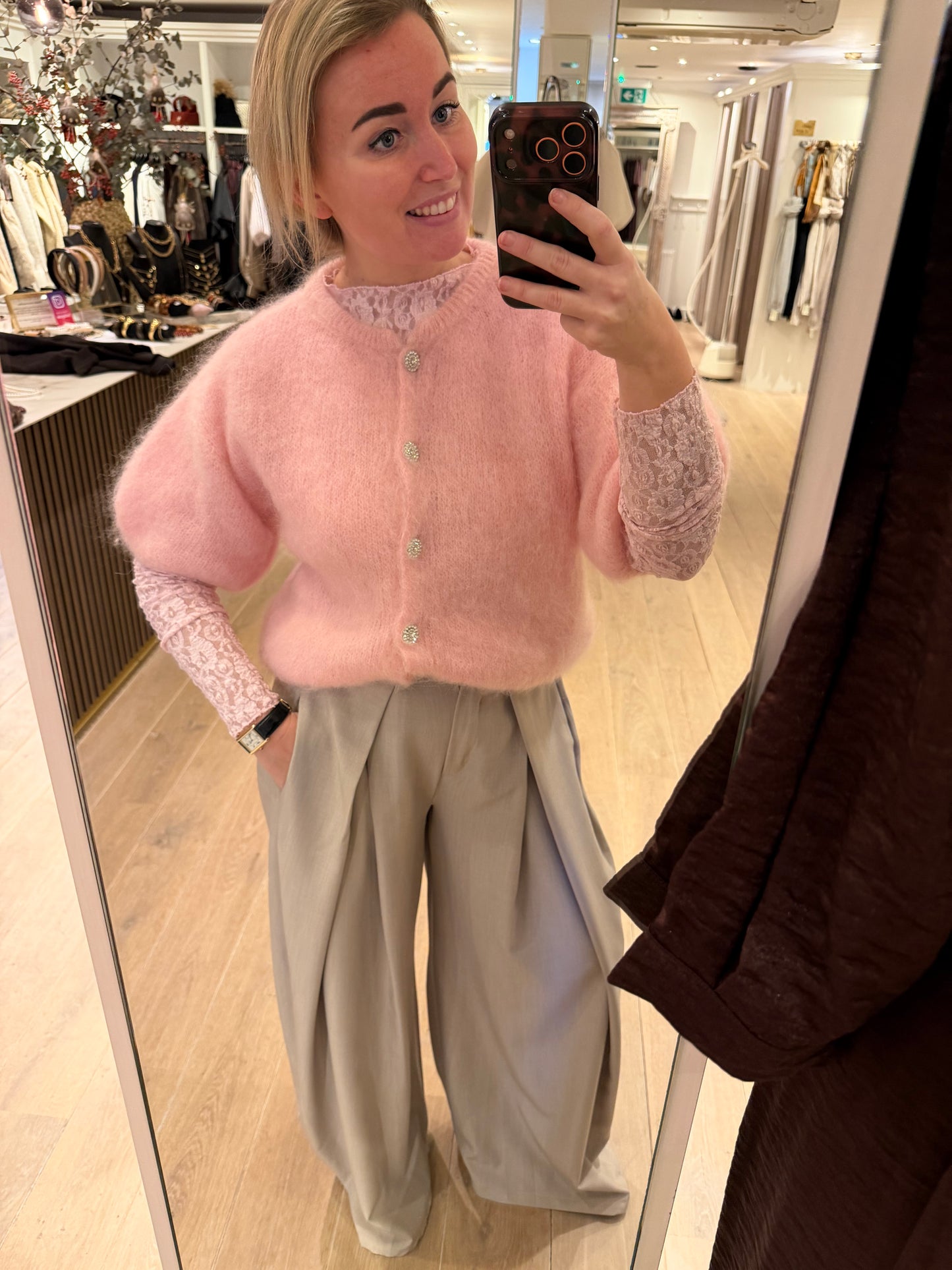 Mohair vestje strass