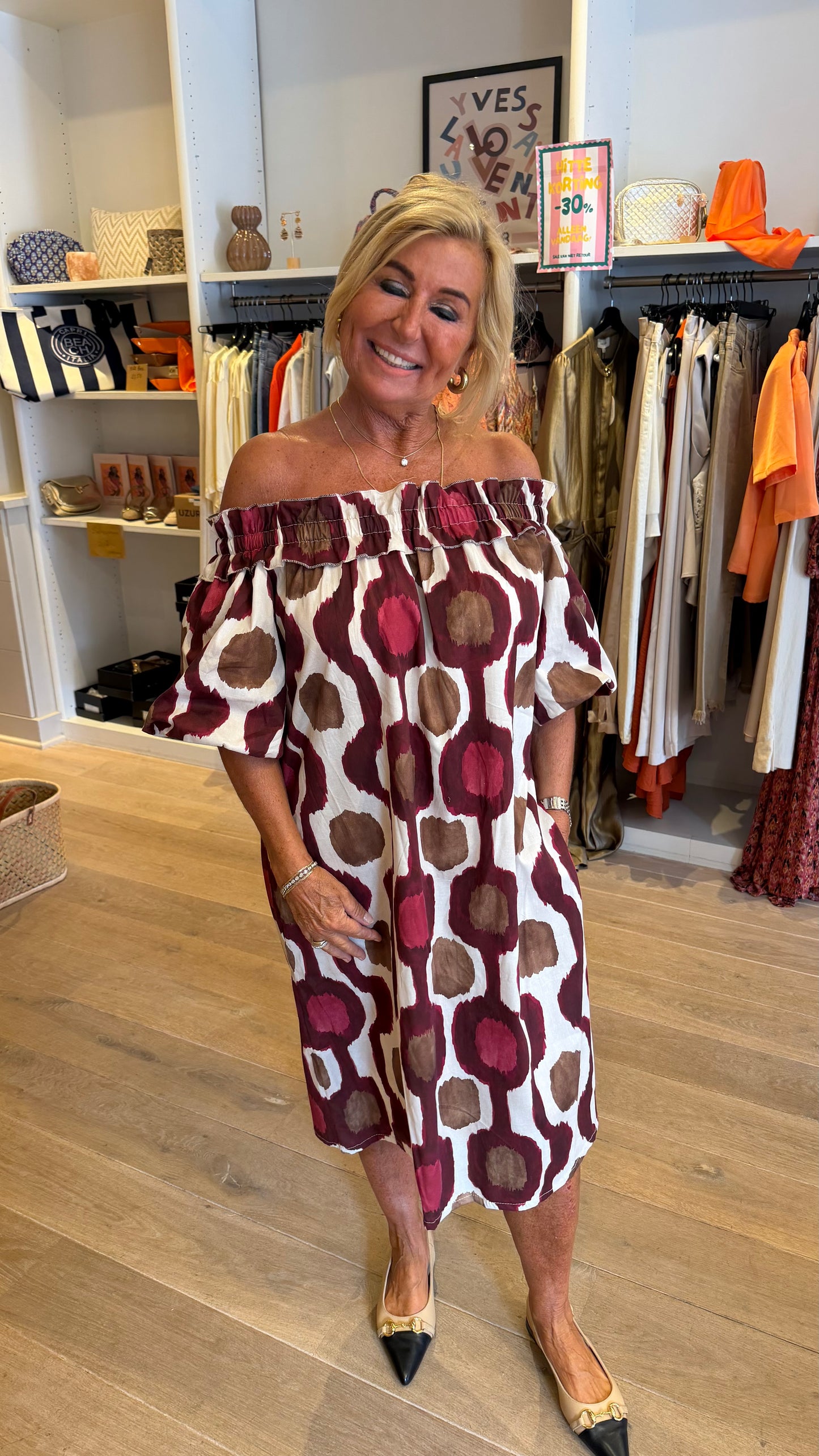 Jurk print azec