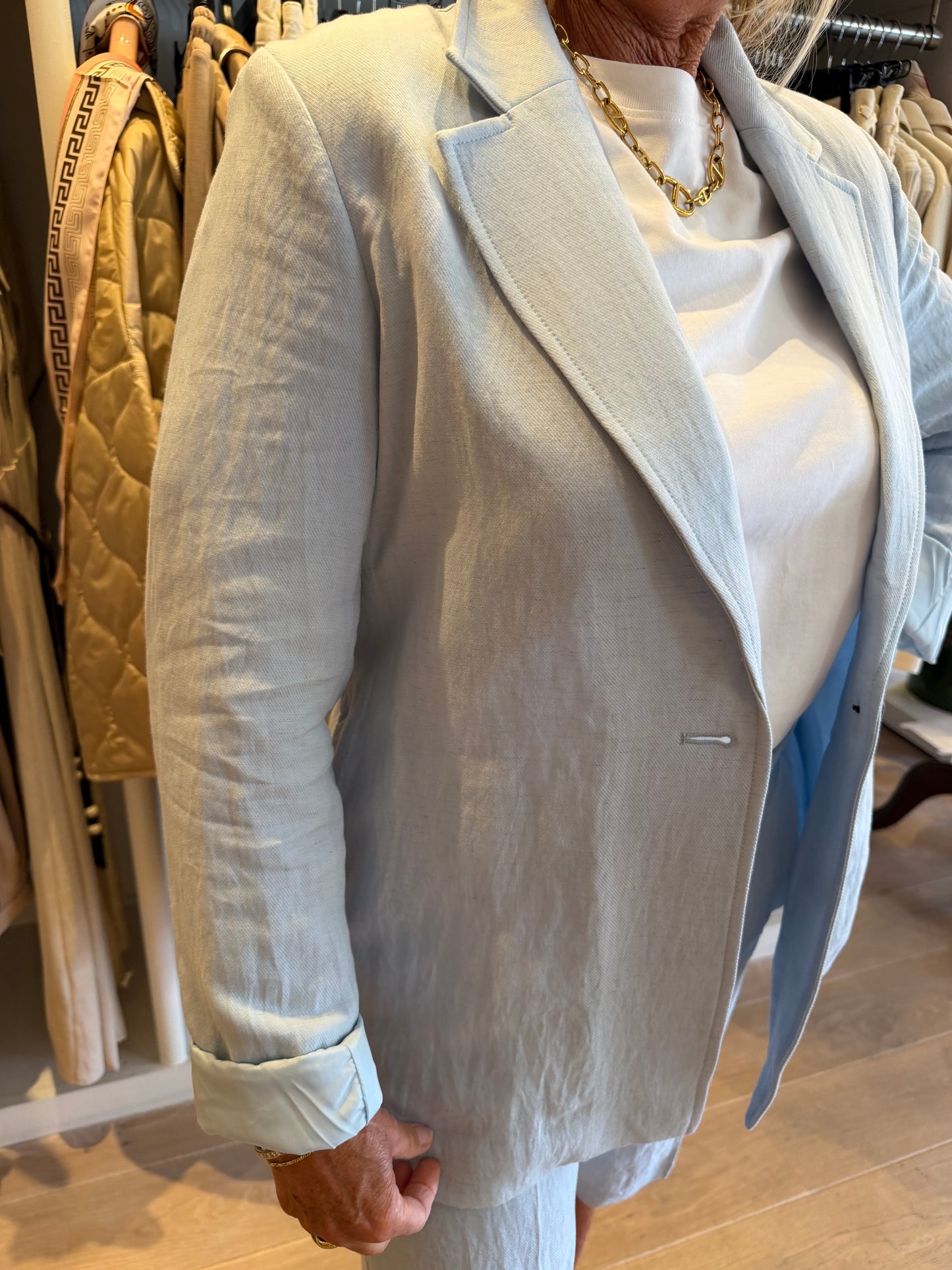 Msch blazer licht blauw