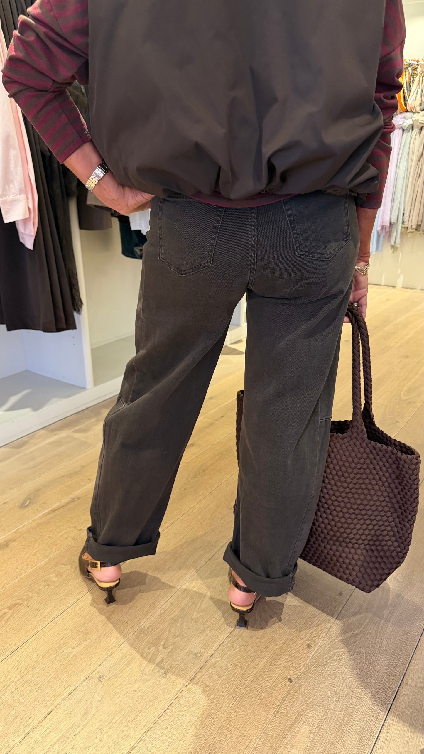 Jeans patty donkerbruin
