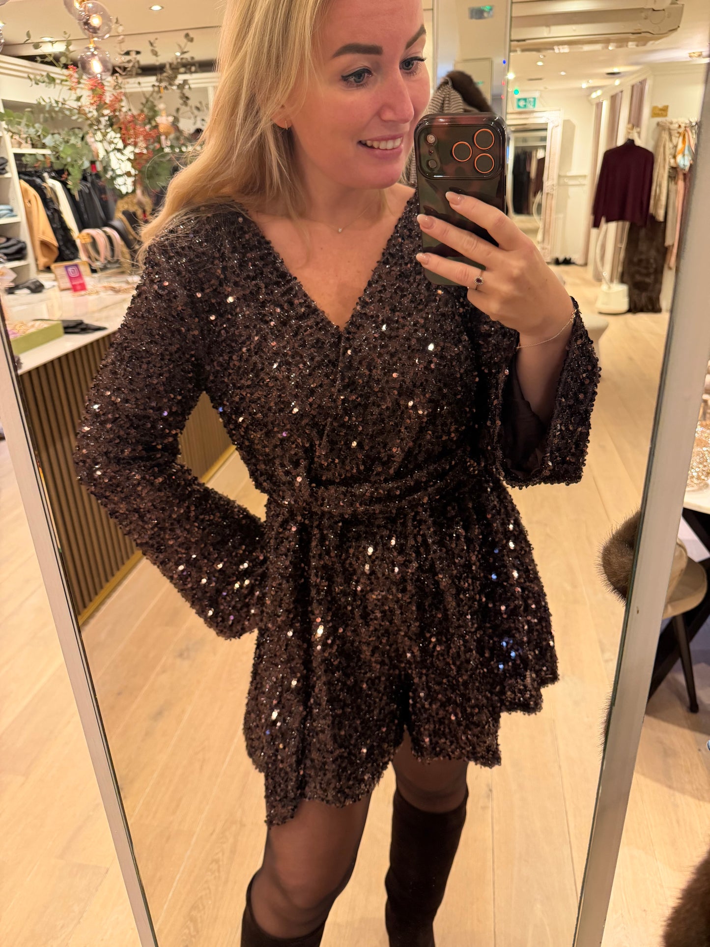Playsuit bruin glitter