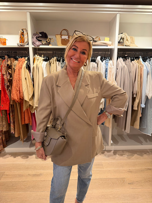 Blazer oversized taupe