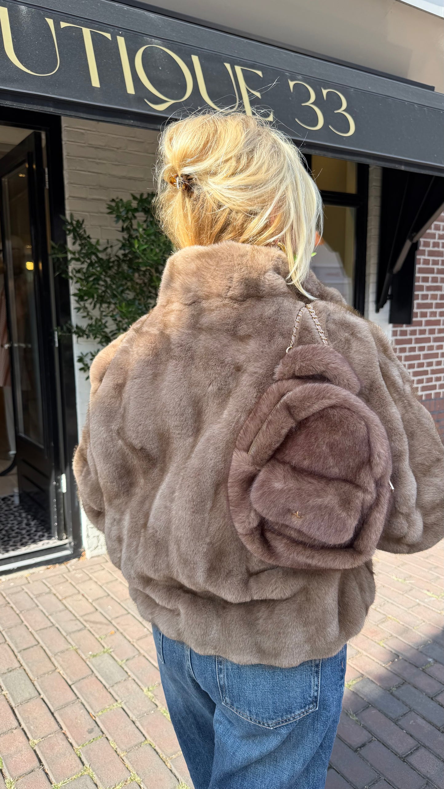 Bomber faux fur