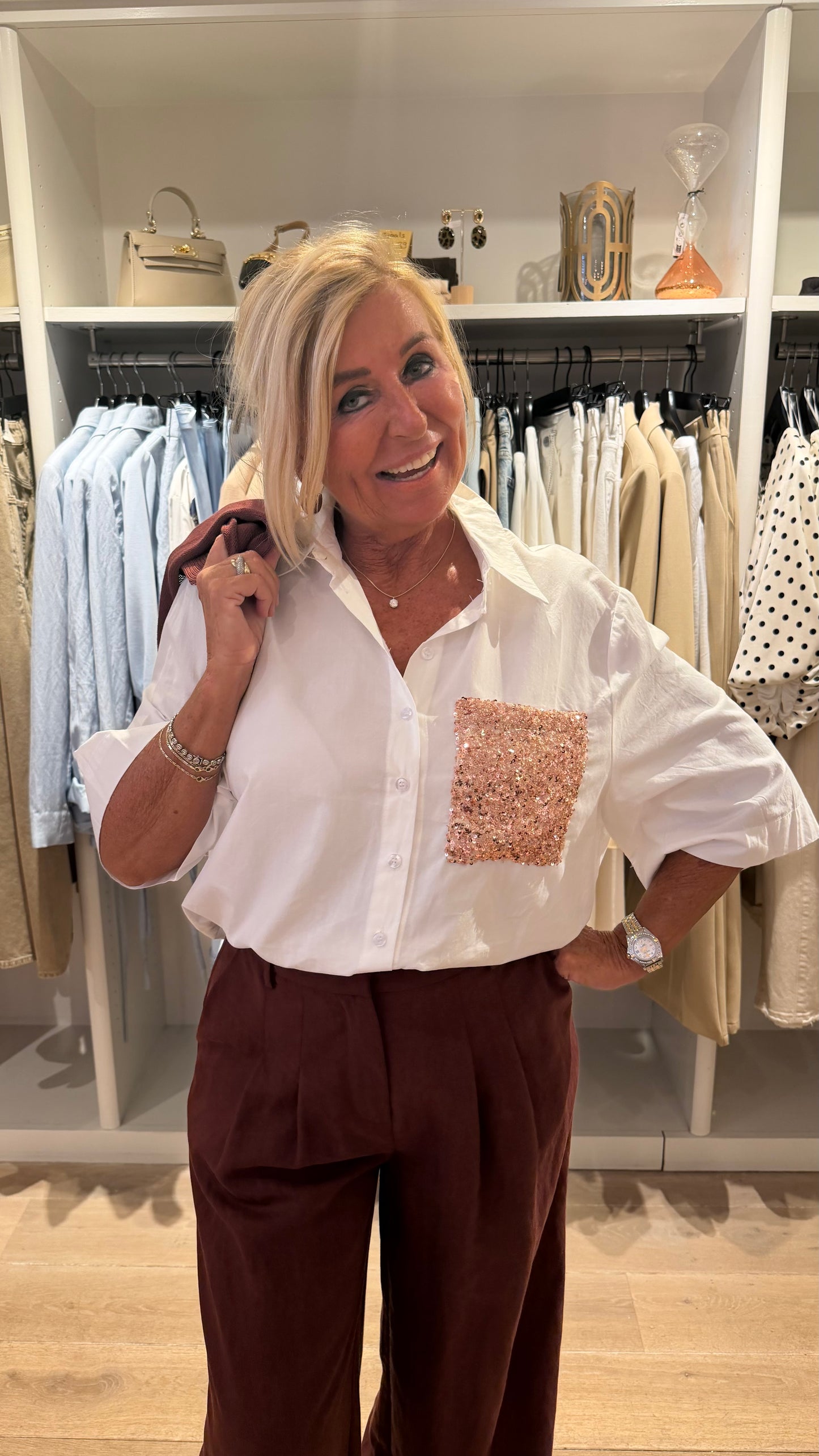 Blouse glitter