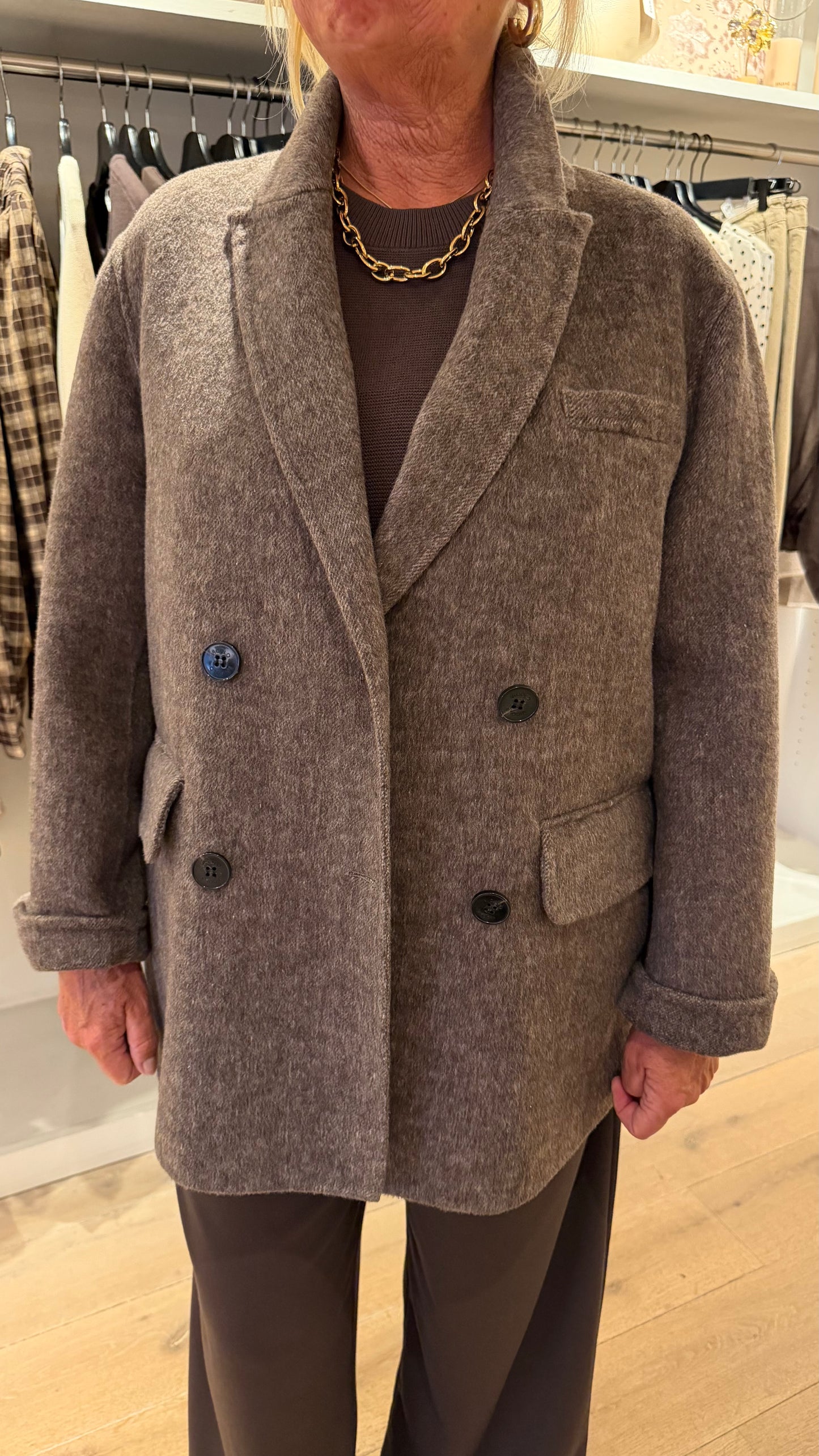 Vicolo blazer jas taupe