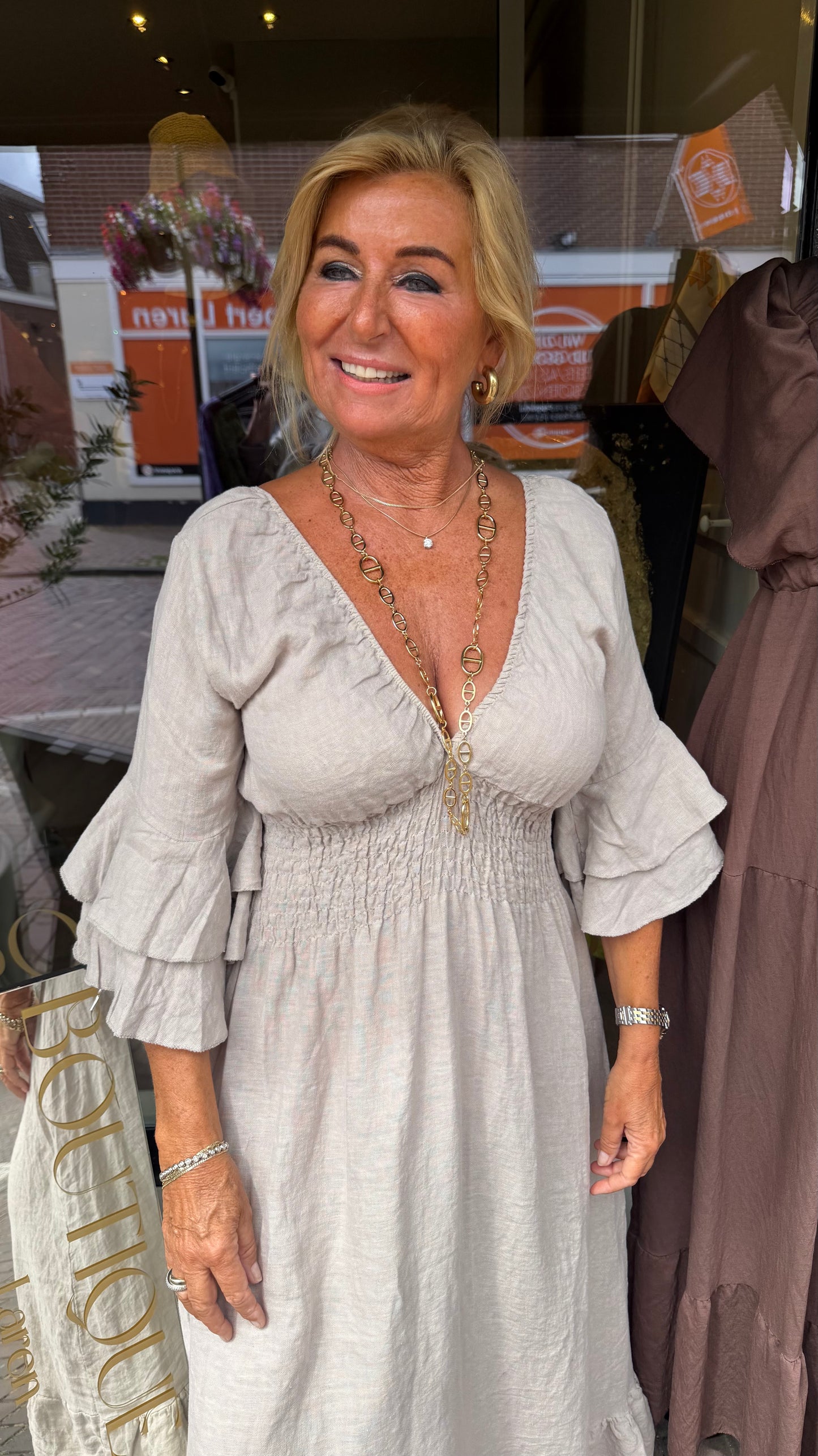 Jurk linnen robin