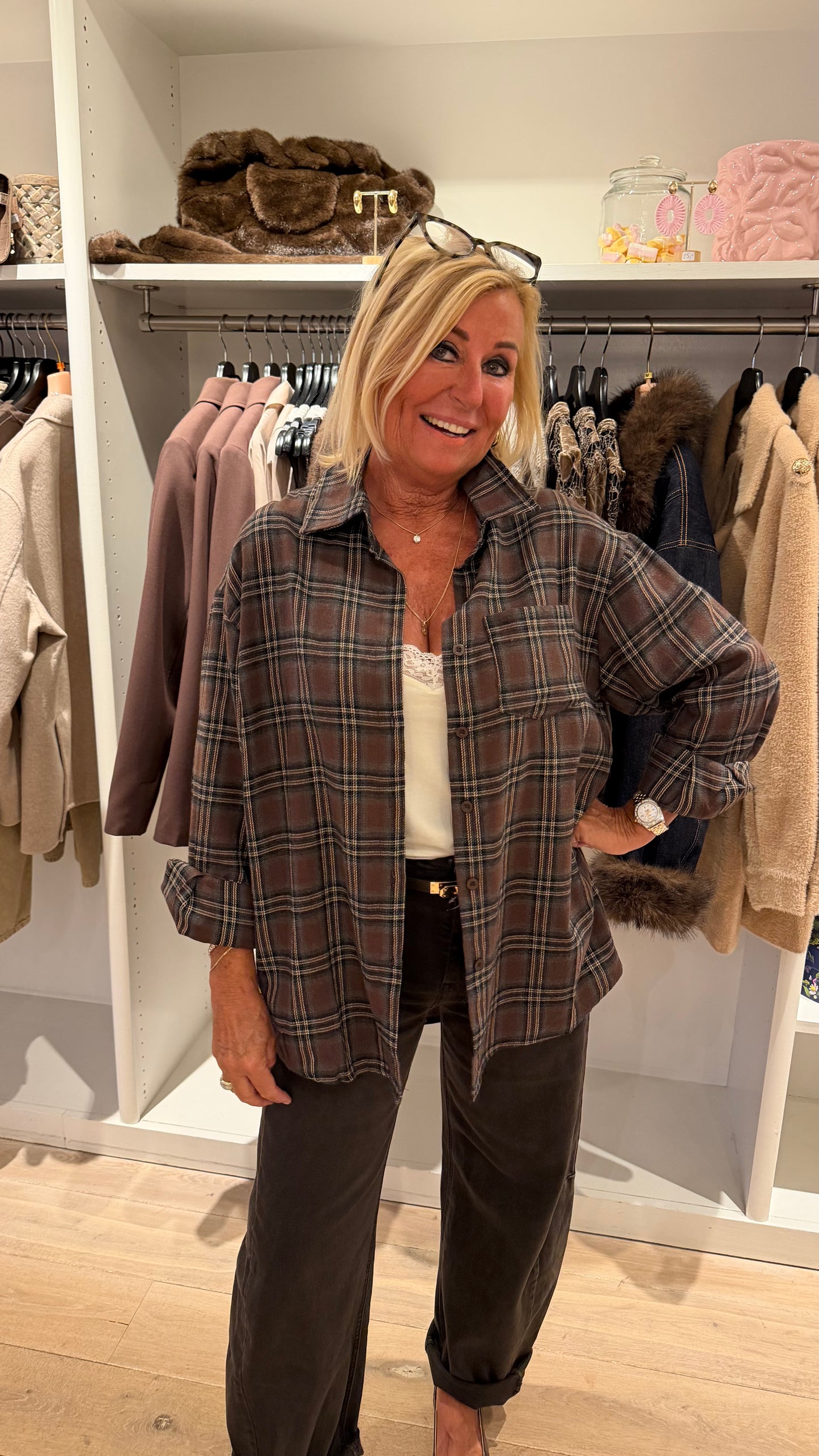 Blouse ruit