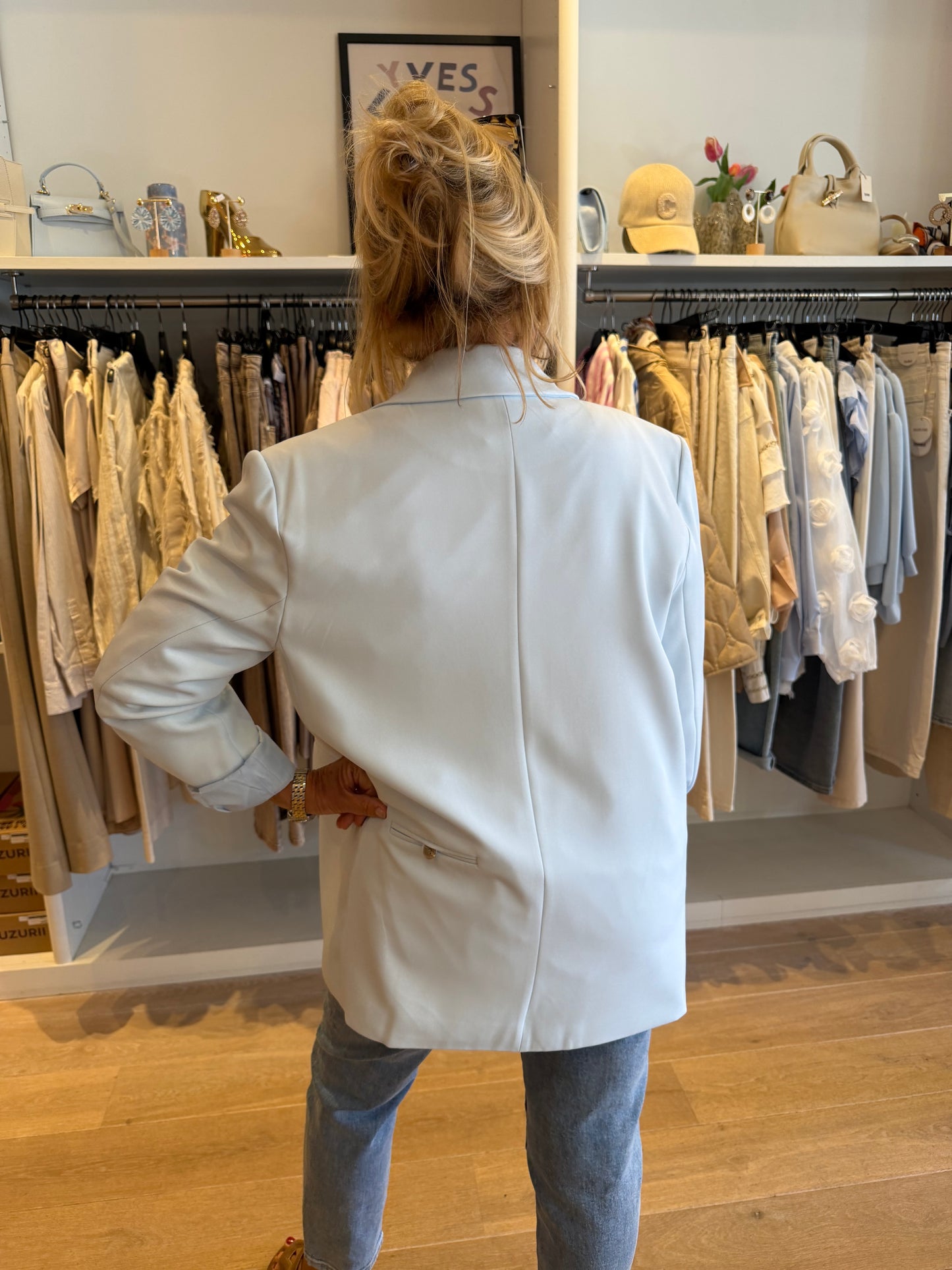 Blazer licht blauw