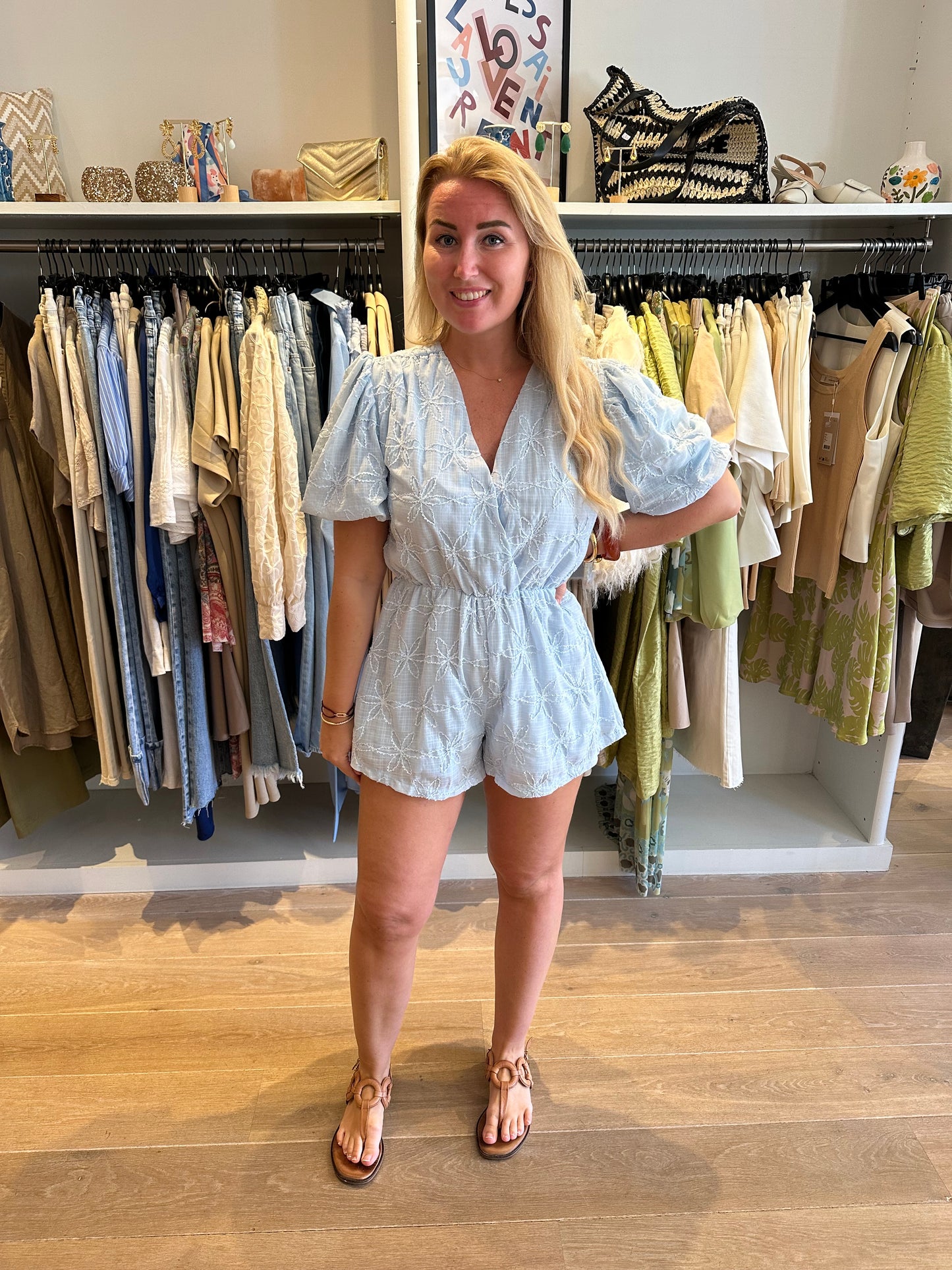 Playsuit Lisa blauw