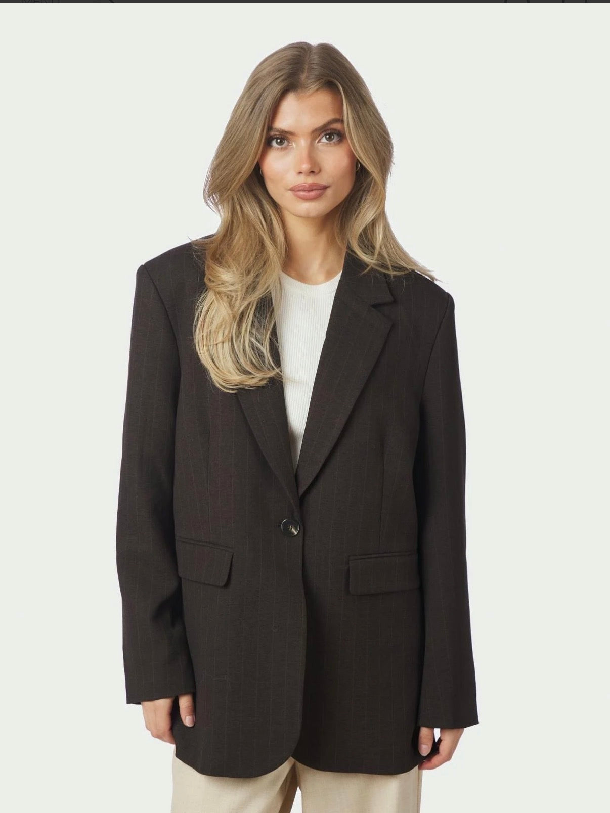 Gaby pinstripe blazer Neo Noir