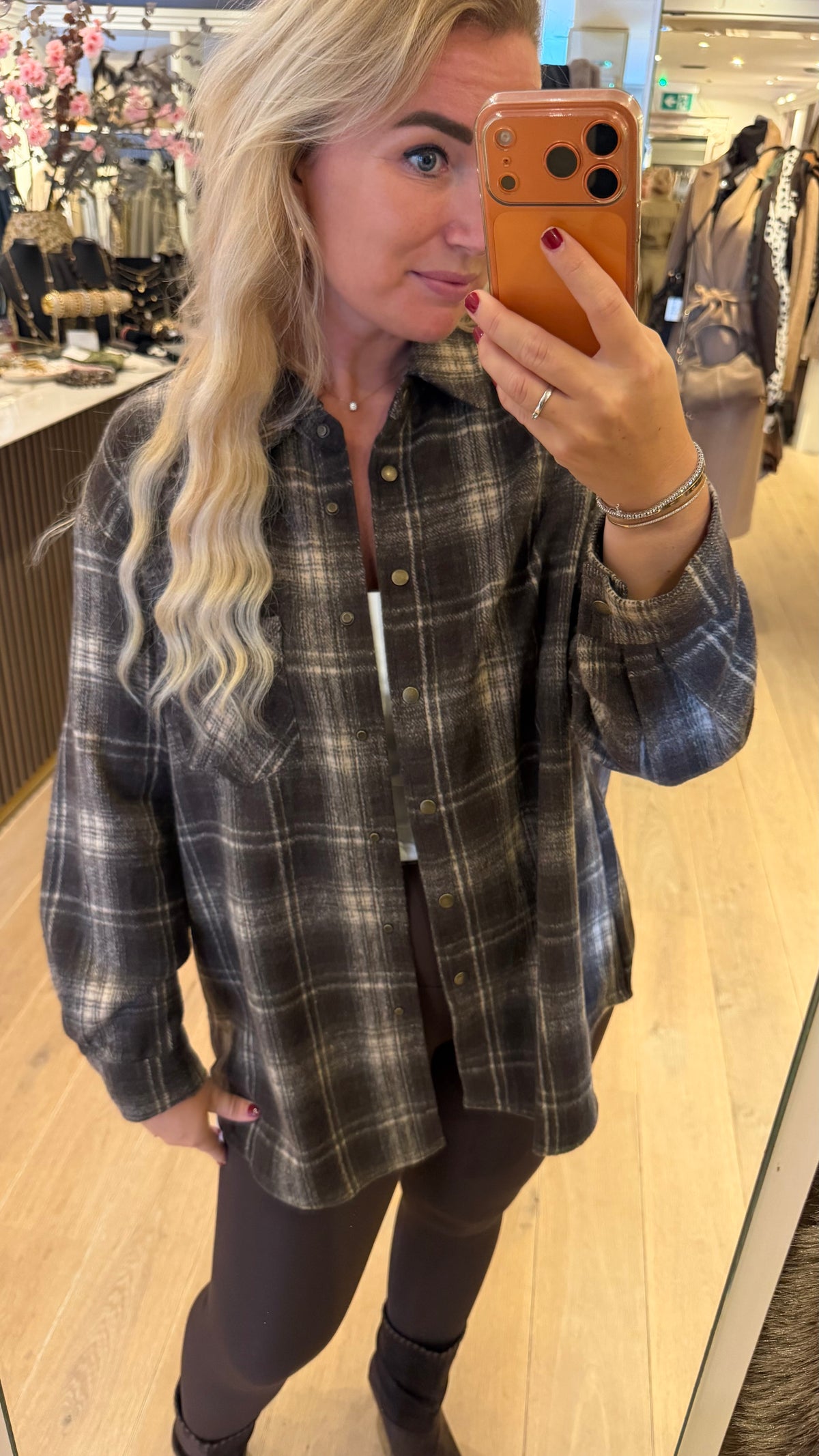 Blouse ruit flanel