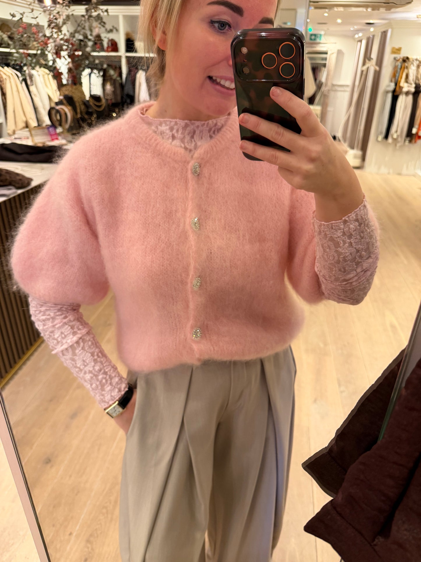 Mohair vestje strass