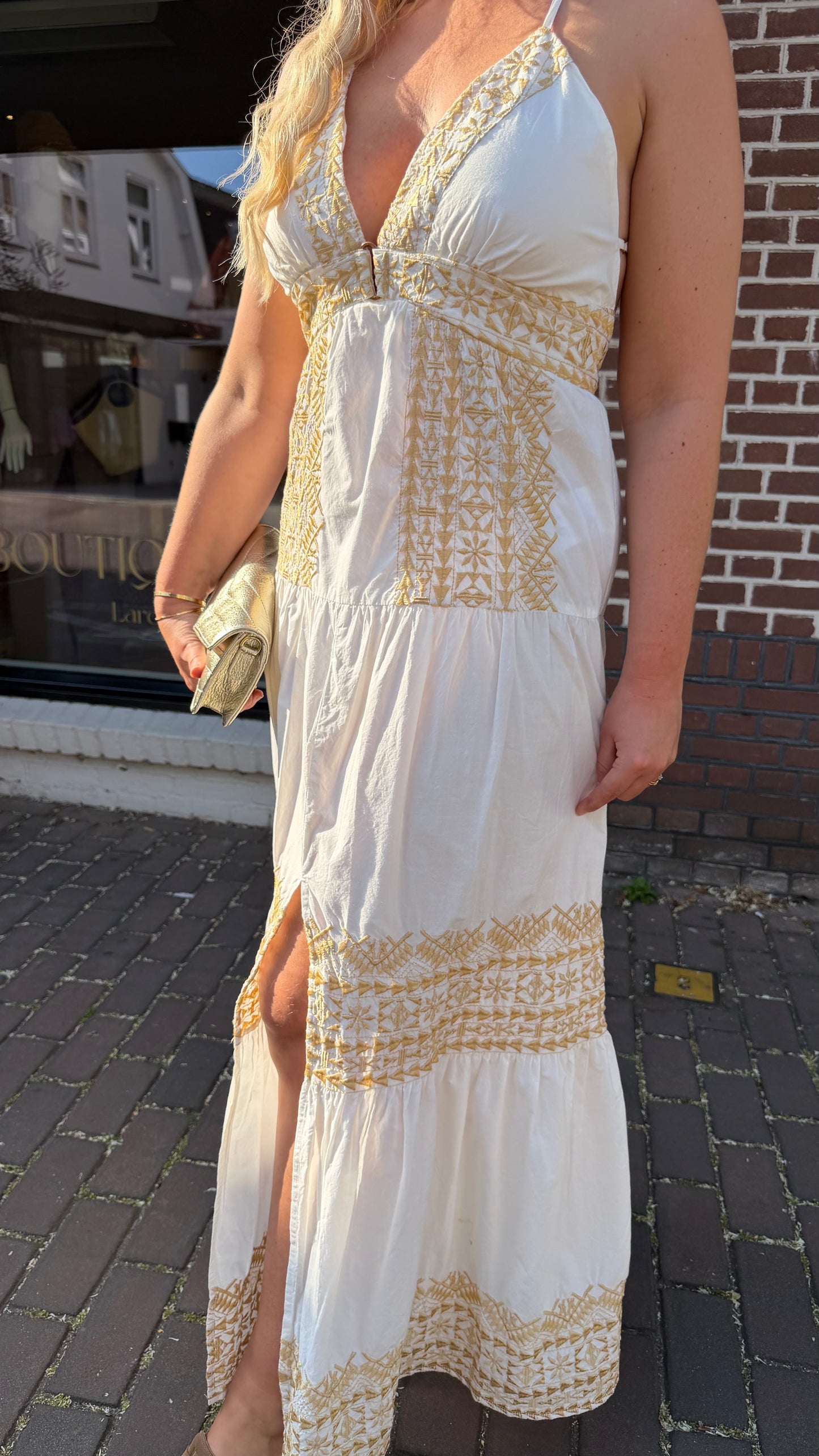 Jurk melia goud
