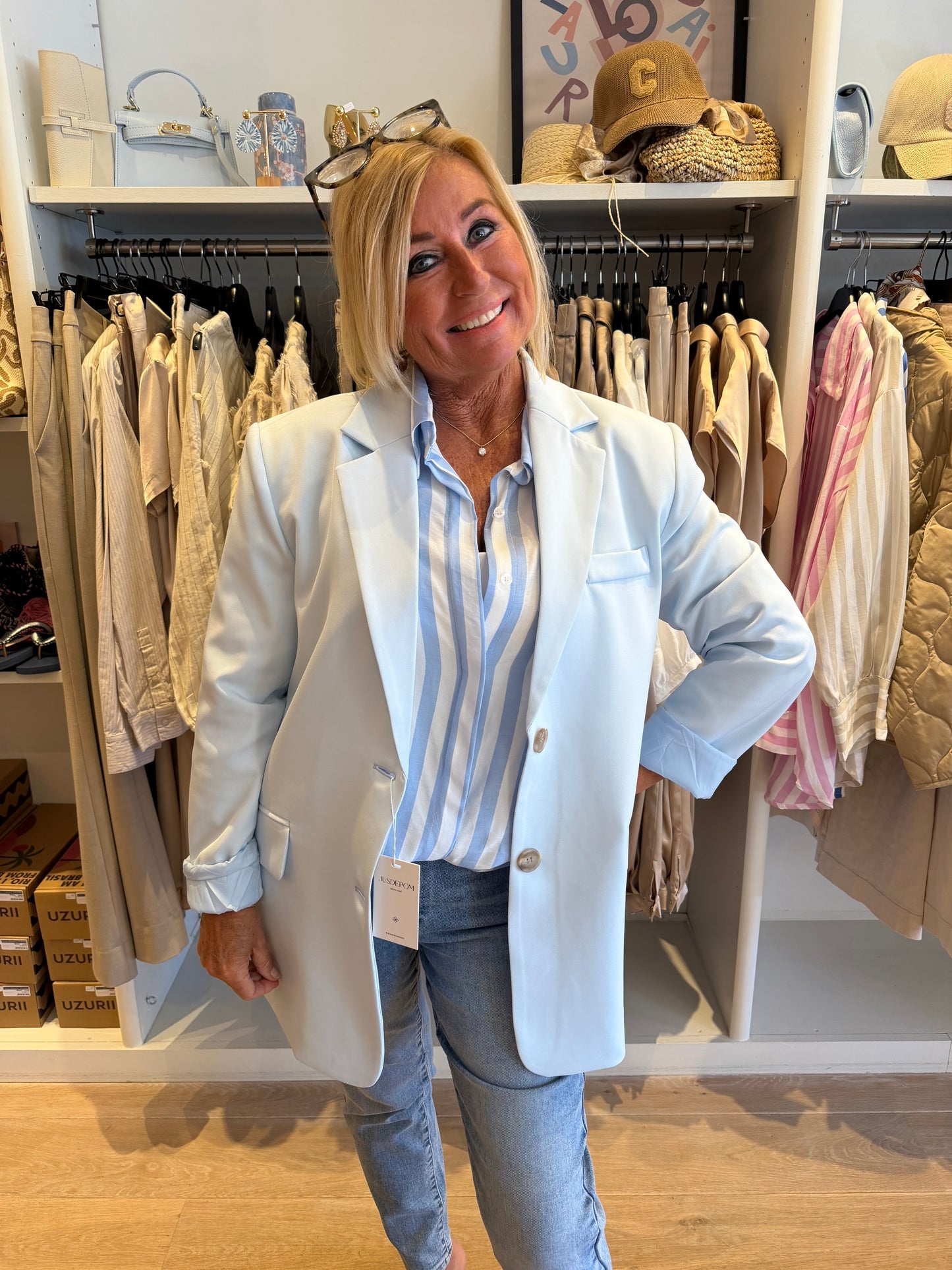 Blazer licht blauw