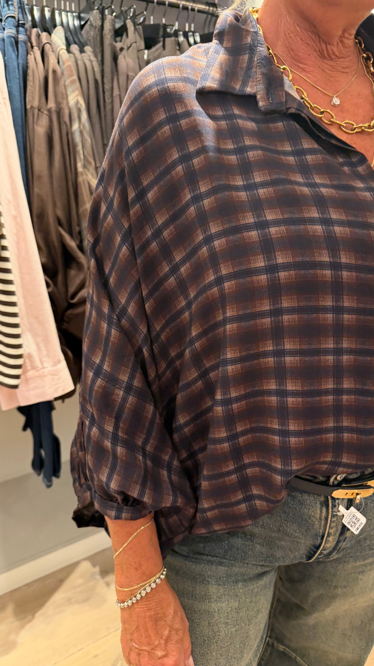 Blouse ruit bouboe