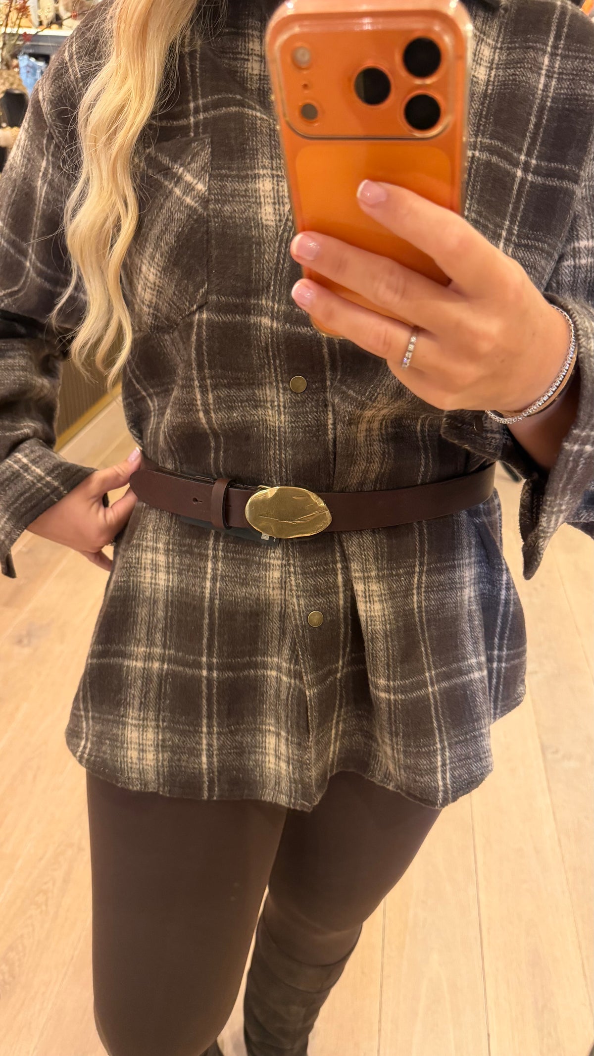 Trezz belt oval bruin