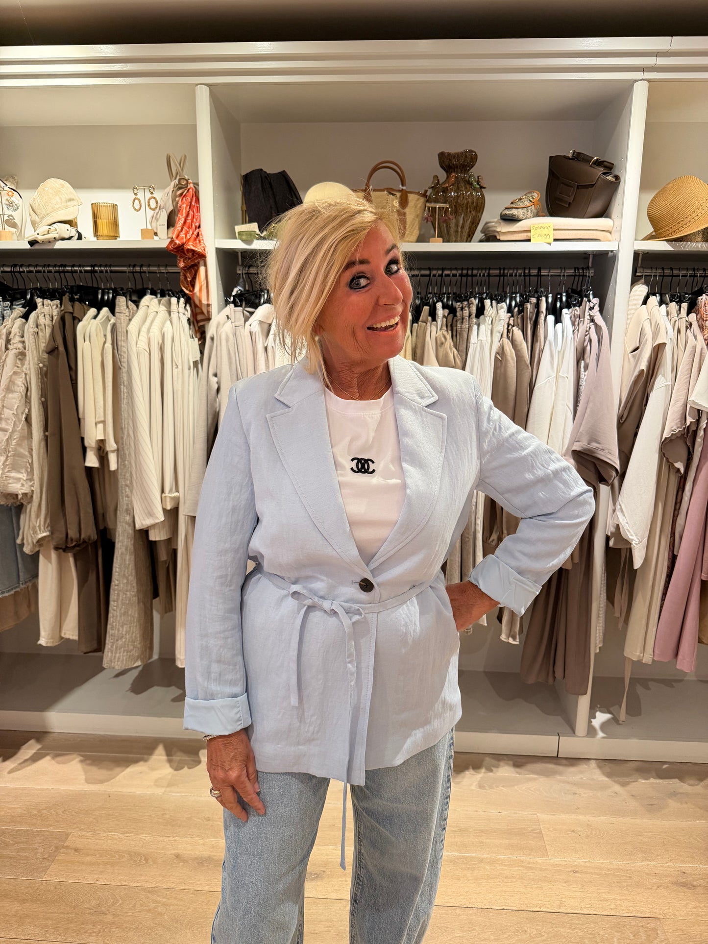 Msch blazer licht blauw