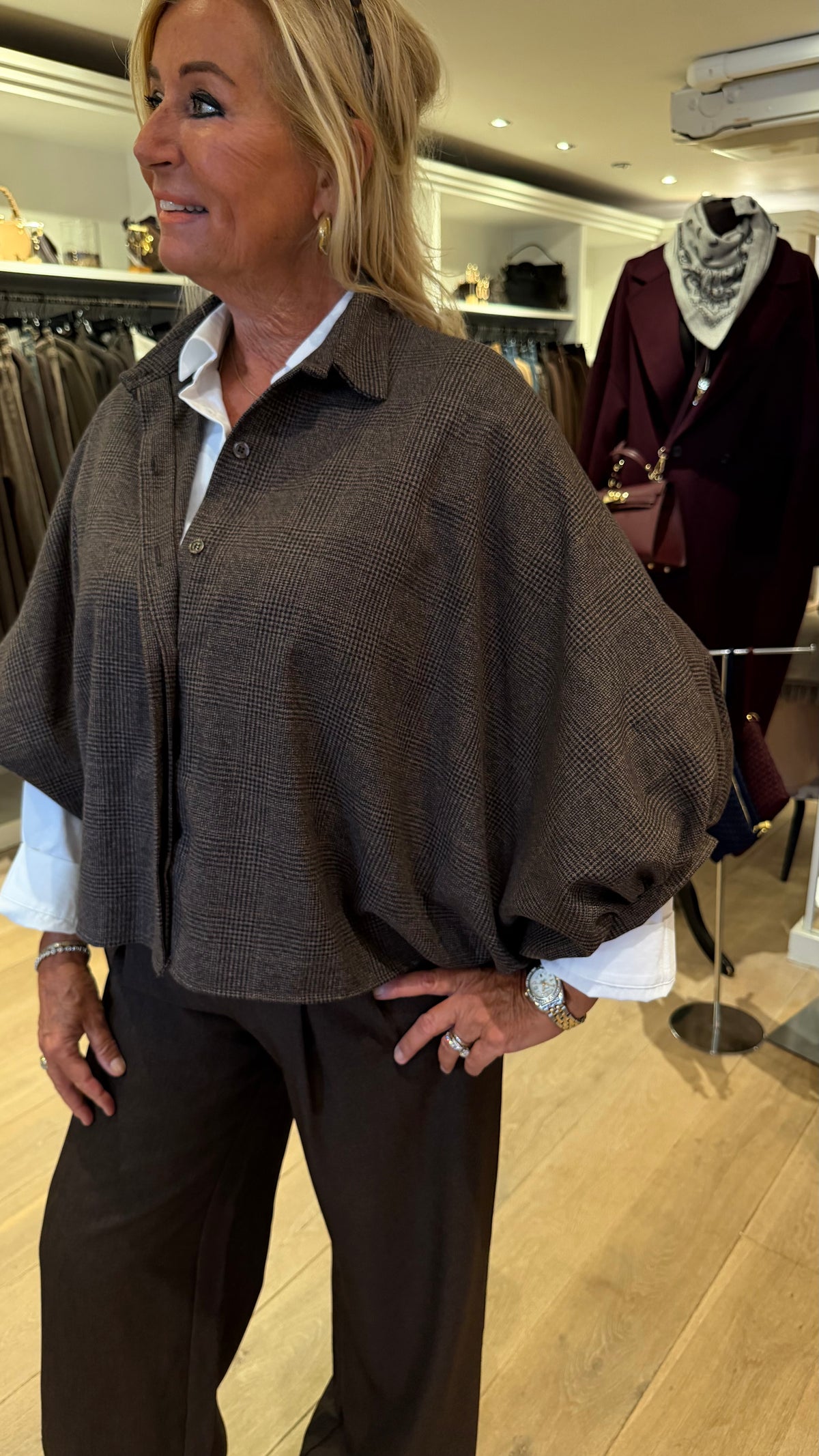 Blouse ruit oliver