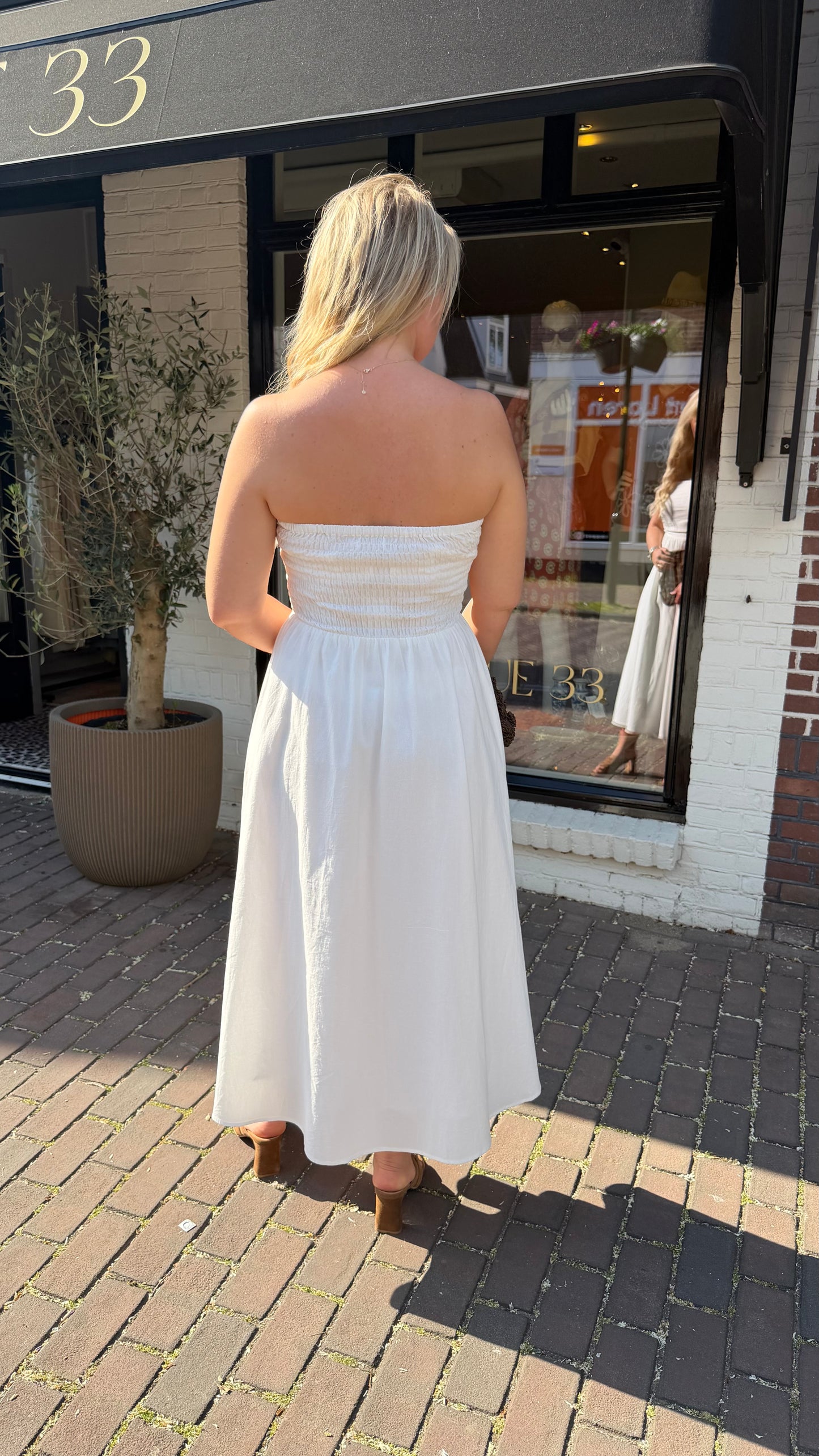 Jurk strapless