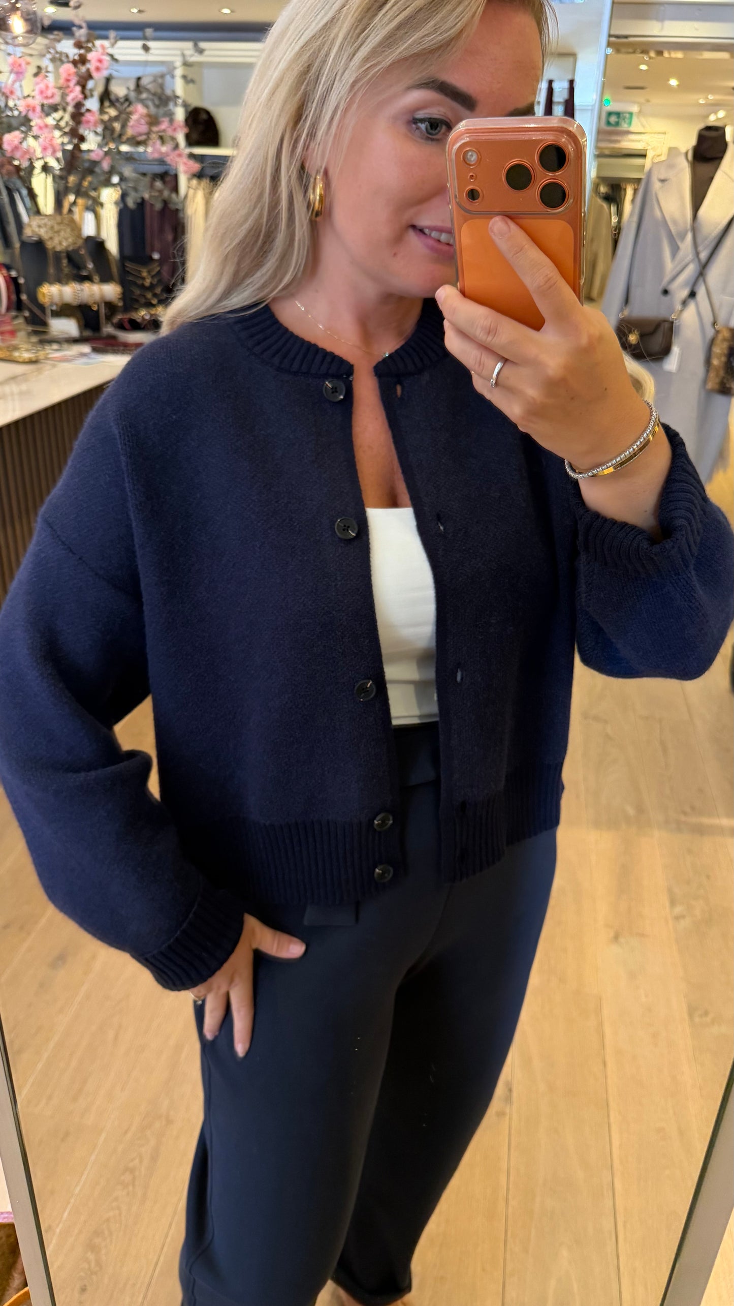 Peppercorn sindy knit bomber