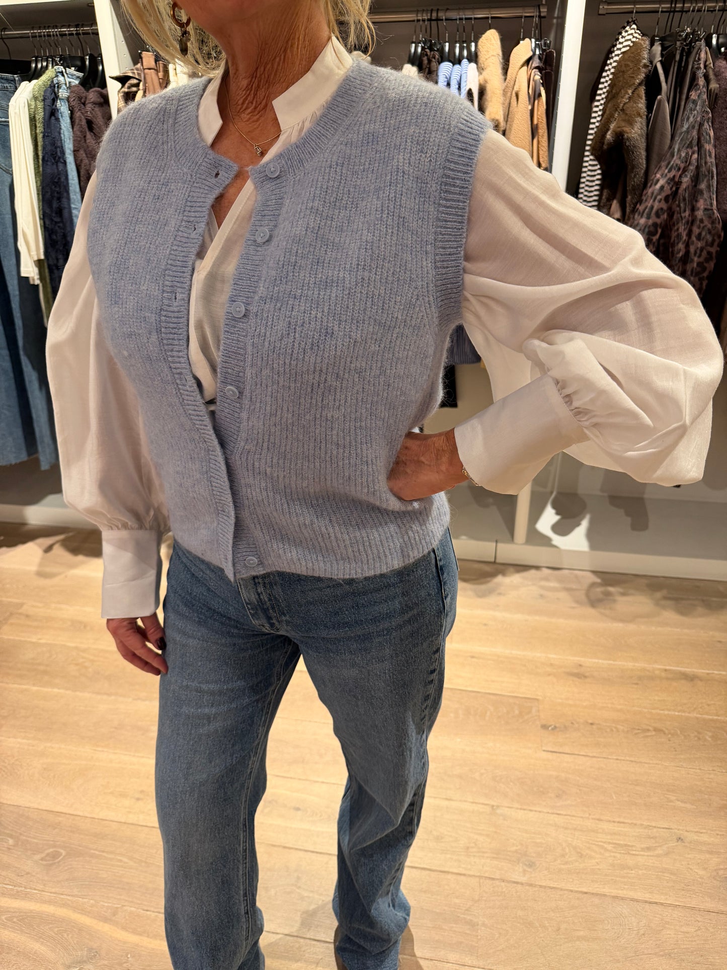 Selected spencer blauw