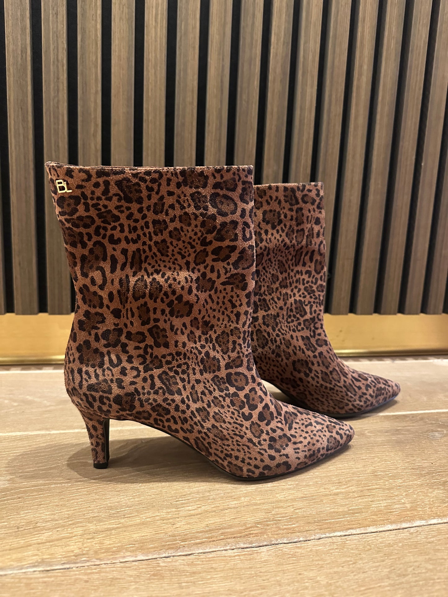 Babouche laarzen leopard